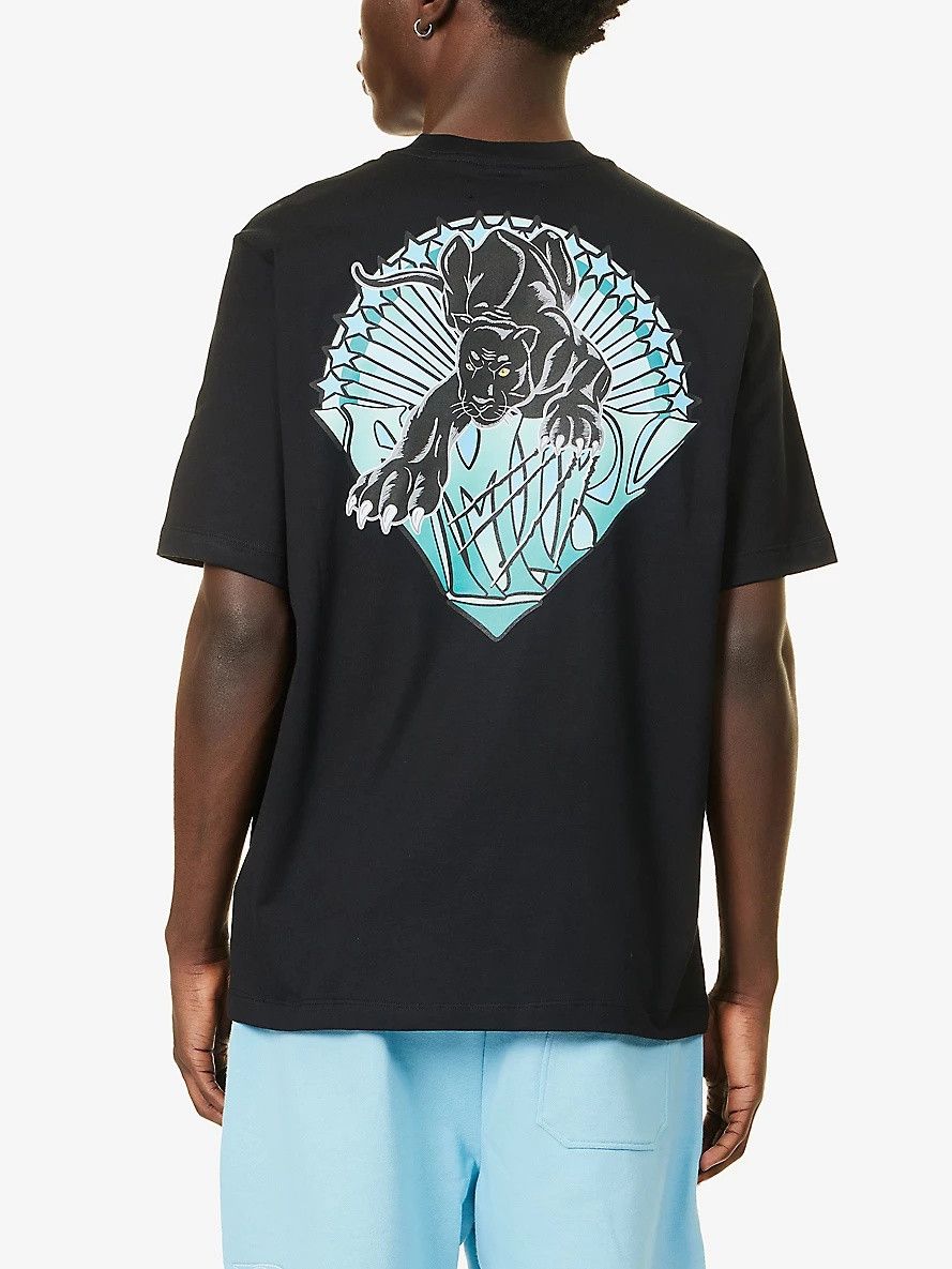 Amiri o1s1wg111025 Panther Print T-Shirt in Black Size US L / EU 52-54 / 3 - 4 Thumbnail