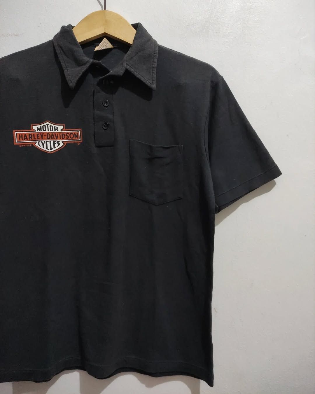 Harley Davidson × Vintage Vintage 80s Harley Davidson Polo shirt ©1983 Size US M / EU 48-50 / 2 - 8 Thumbnail