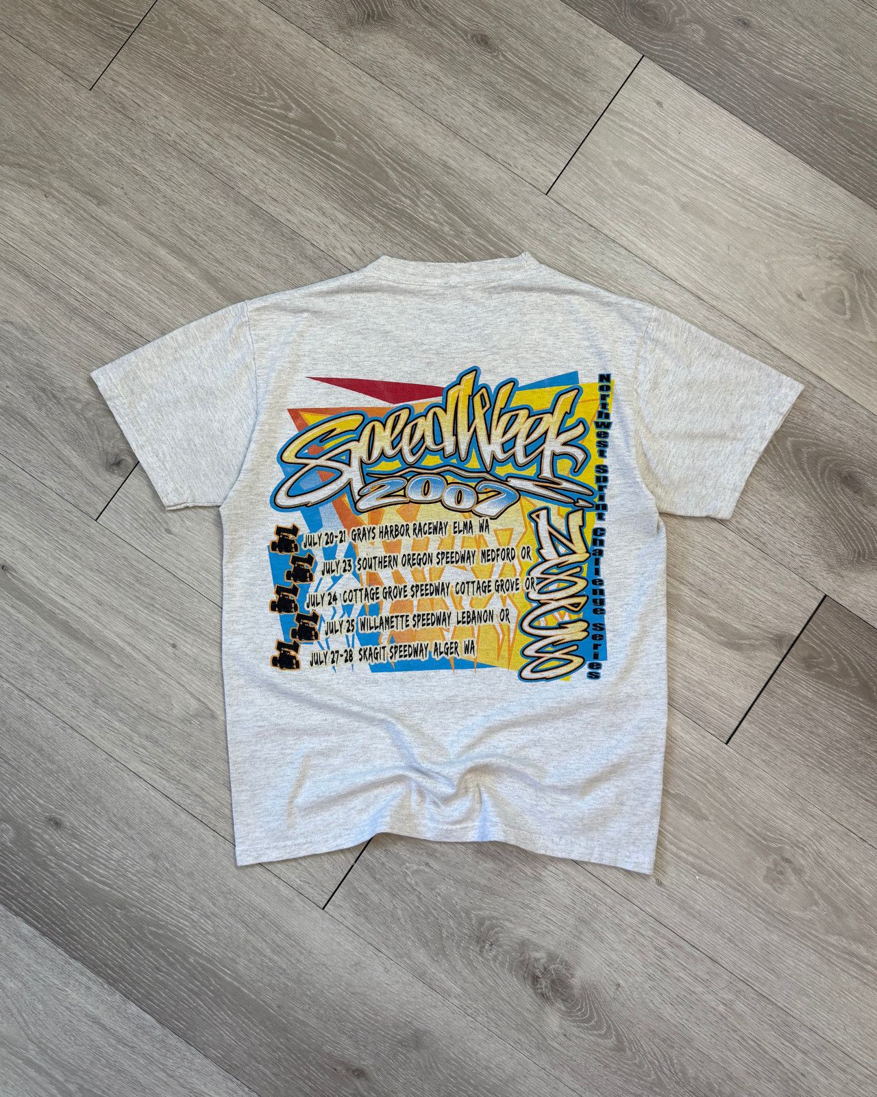 Vintage Rare 2007 Speed Week Sprint Car Racing T-Shirt - Size Small Size US S / EU 44-46 / 1 - 2 Thumbnail
