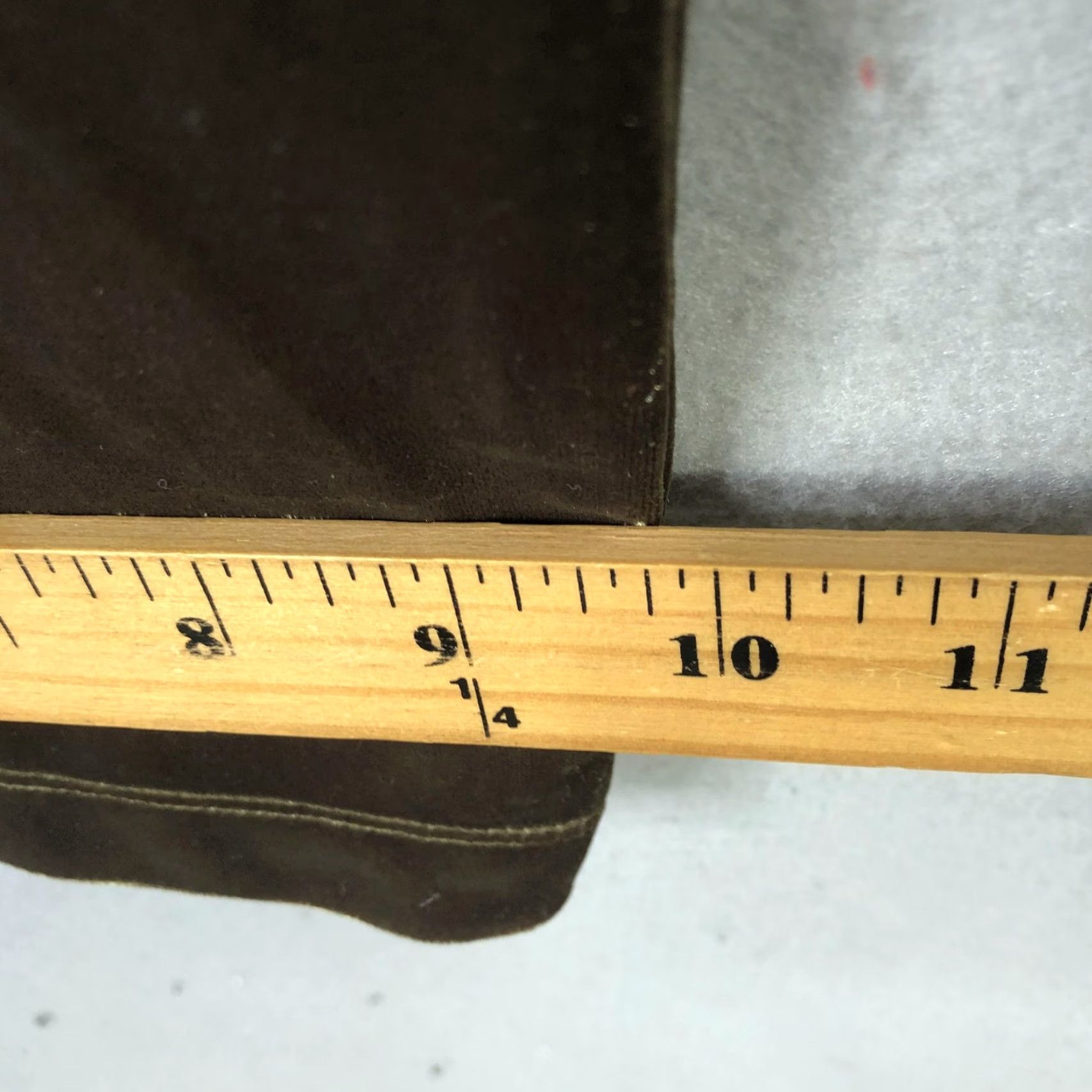 Vintage Susan Graver Style Pants Womens Petite Large Brown Velour Pull On Elastic Waist Pants Size 36" / US 14 / IT 50 - 5 Thumbnail