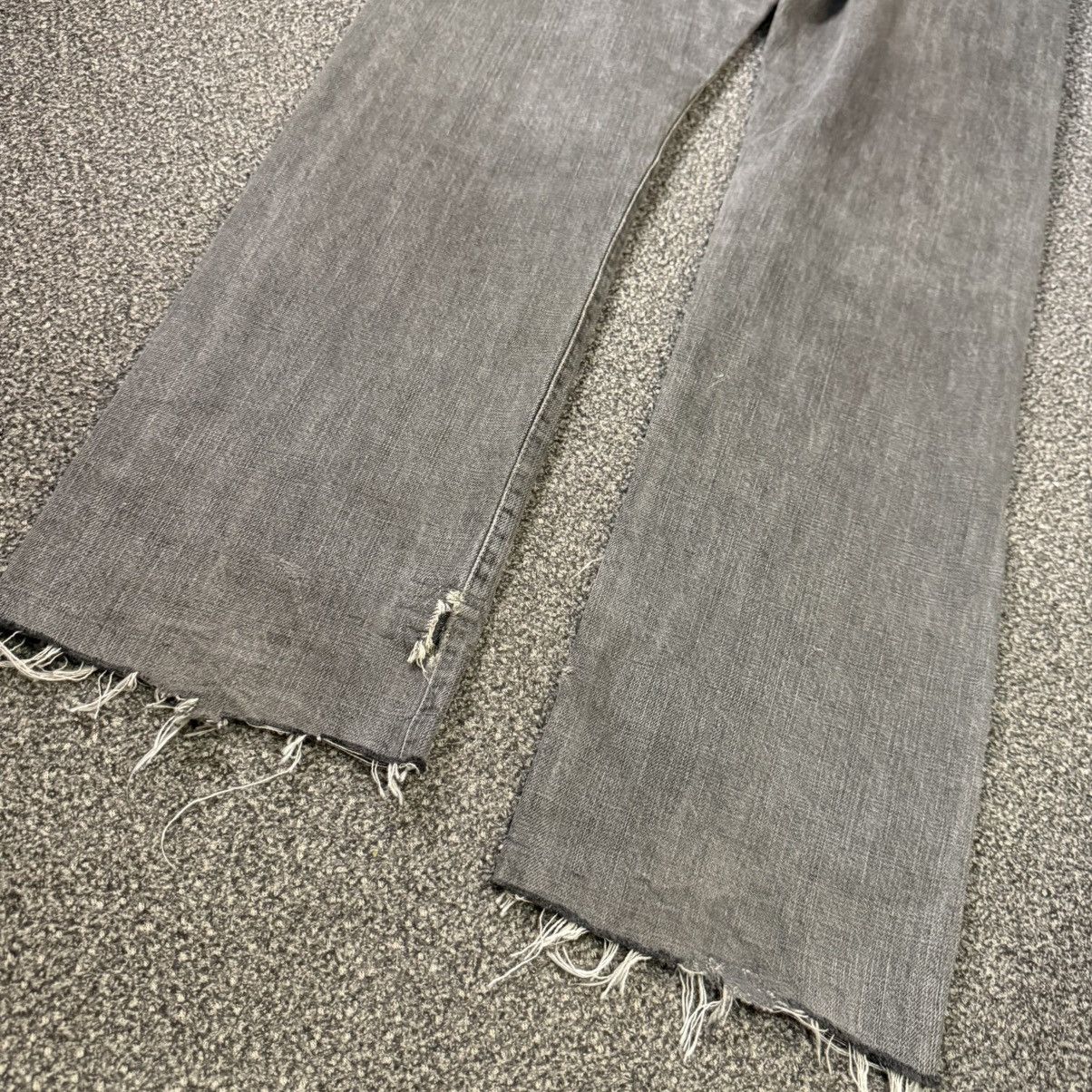 Studio D'Artisan Vintage Crazy Distressed Ripped Osaka Faded Indigo Denim Size US 33 - 9 Thumbnail