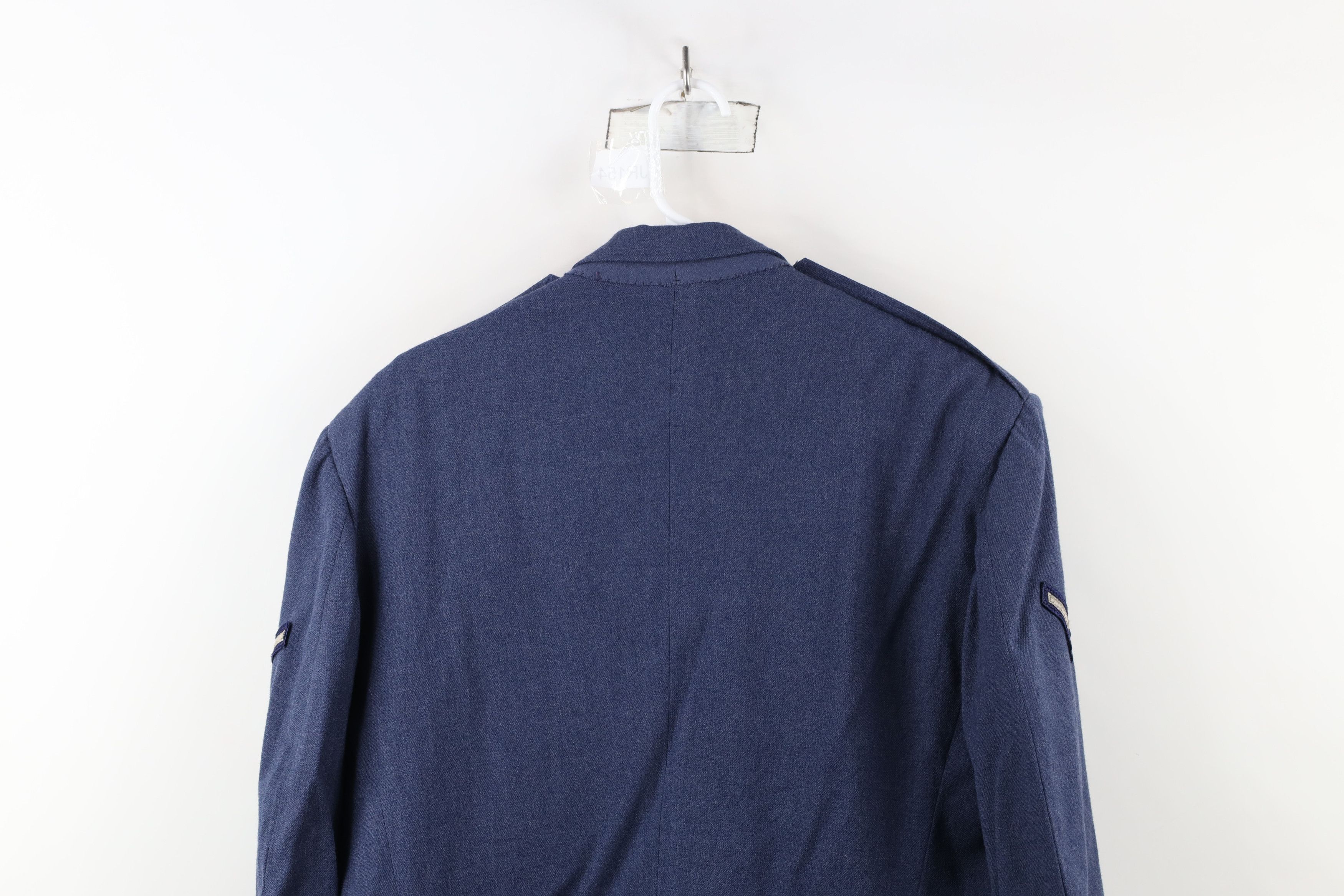 Vintage Vintage 60s Vietnam War Blue 1084 Officer Jacket Coat USA Size US L / EU 52-54 / 3 - 14 Thumbnail