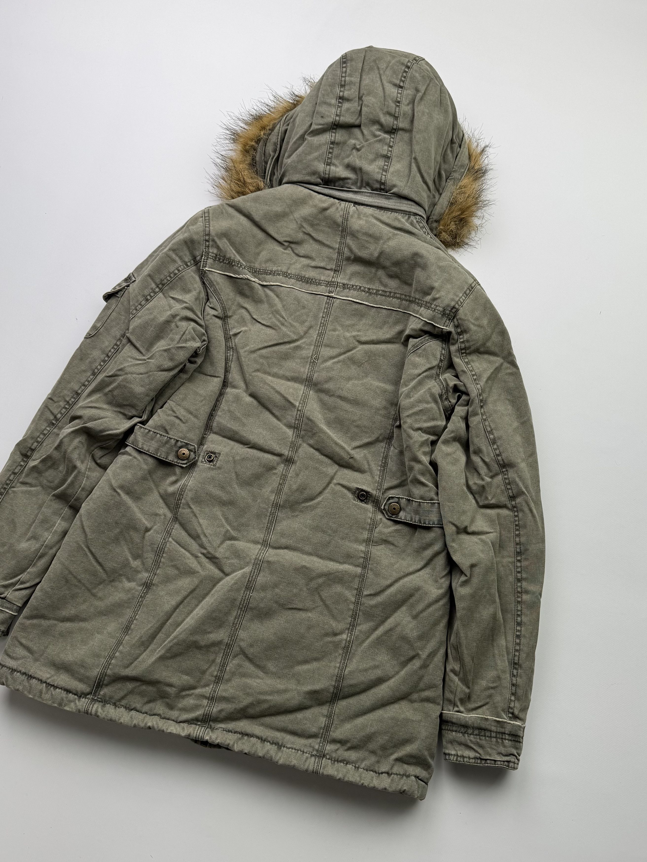 Hysteric Glamour Vintage Washed Jacket With Faux Fur Hood B730(V115)E2 Size M / US 6-8 / IT 42-44 - 8 Thumbnail