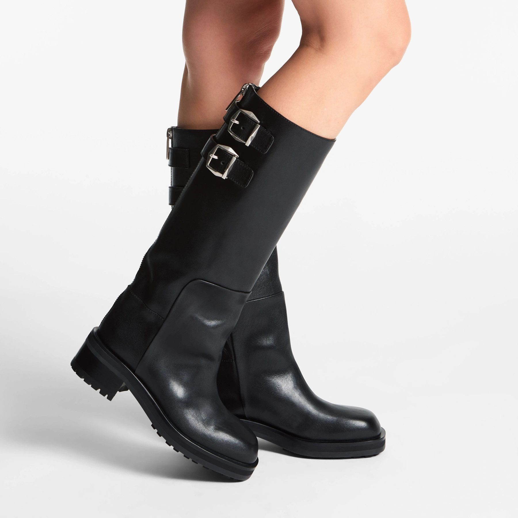 Jimmy Choo o1s22i1n1024 Brooklyn 50 Boots in Black Size US 10 / IT 40 - 2 Thumbnail