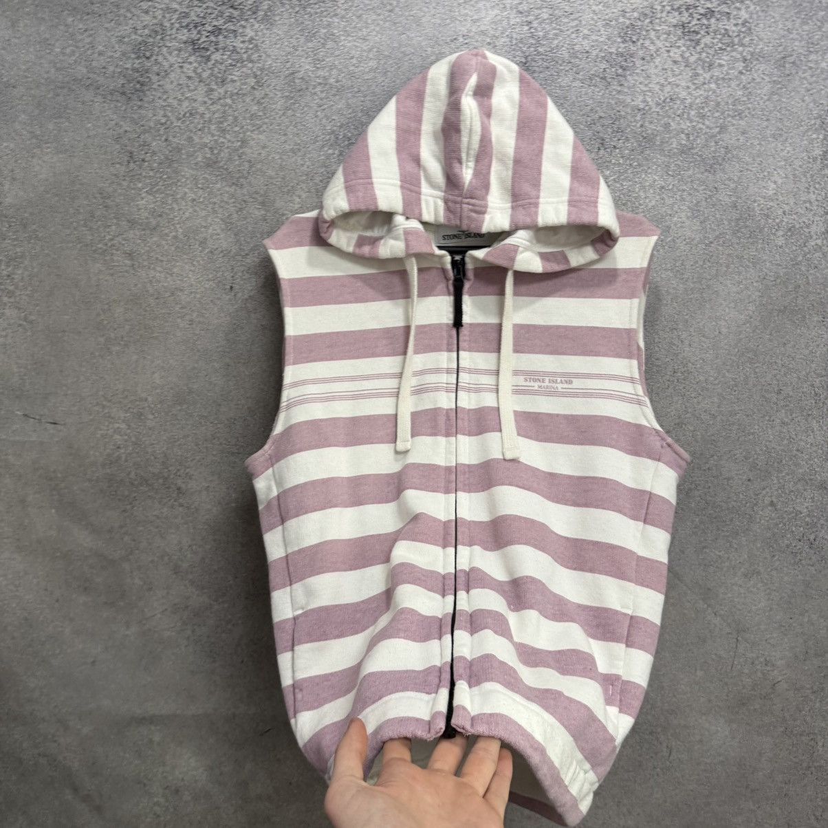 Stone Island Stone Island vest zip-hoodie striped Size US S / EU 44-46 / 1 - 3 Thumbnail