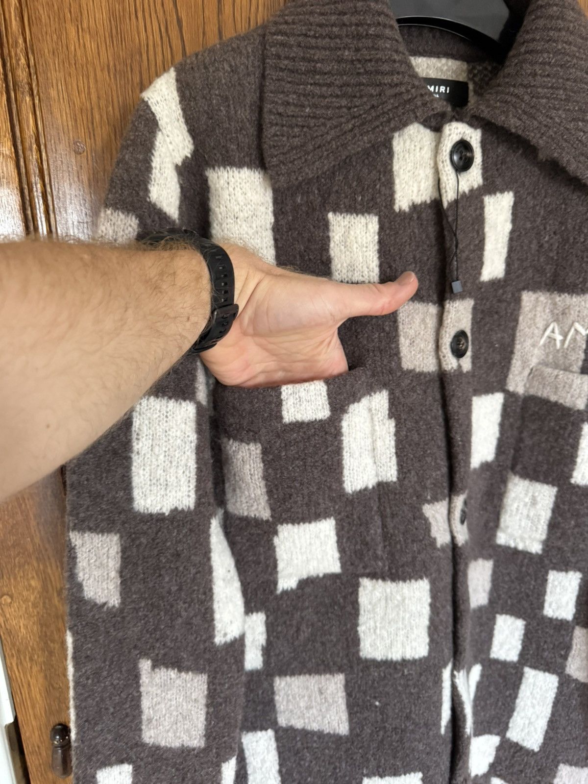 Amiri $1.3k Amiri damier cardigan sweater logo rare grail S Size US S / EU 44-46 / 1 - 13 Thumbnail