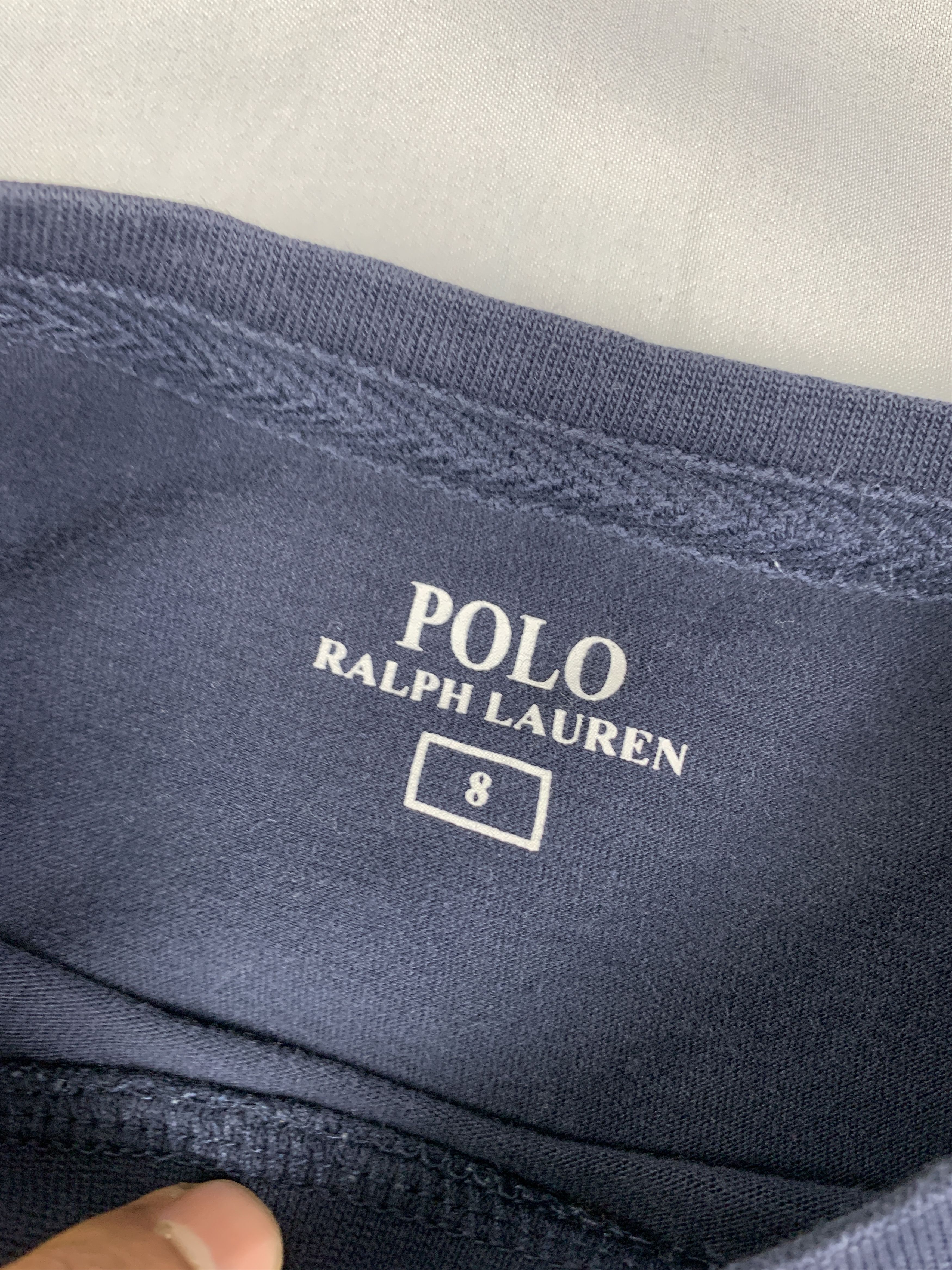 Polo Ralph Lauren Polo by Ralph Lauren Navy University Baby Tee (S) Size S / US 4 / IT 40 - 7 Thumbnail