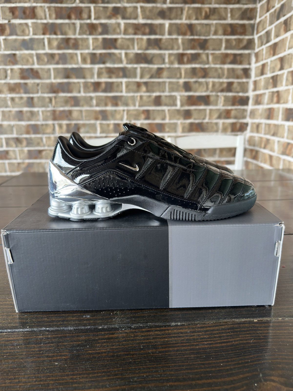 Nike Maha Amsterdam x Nike T90 Shox Black Silver Size US 8 / EU 41 - 3 Thumbnail