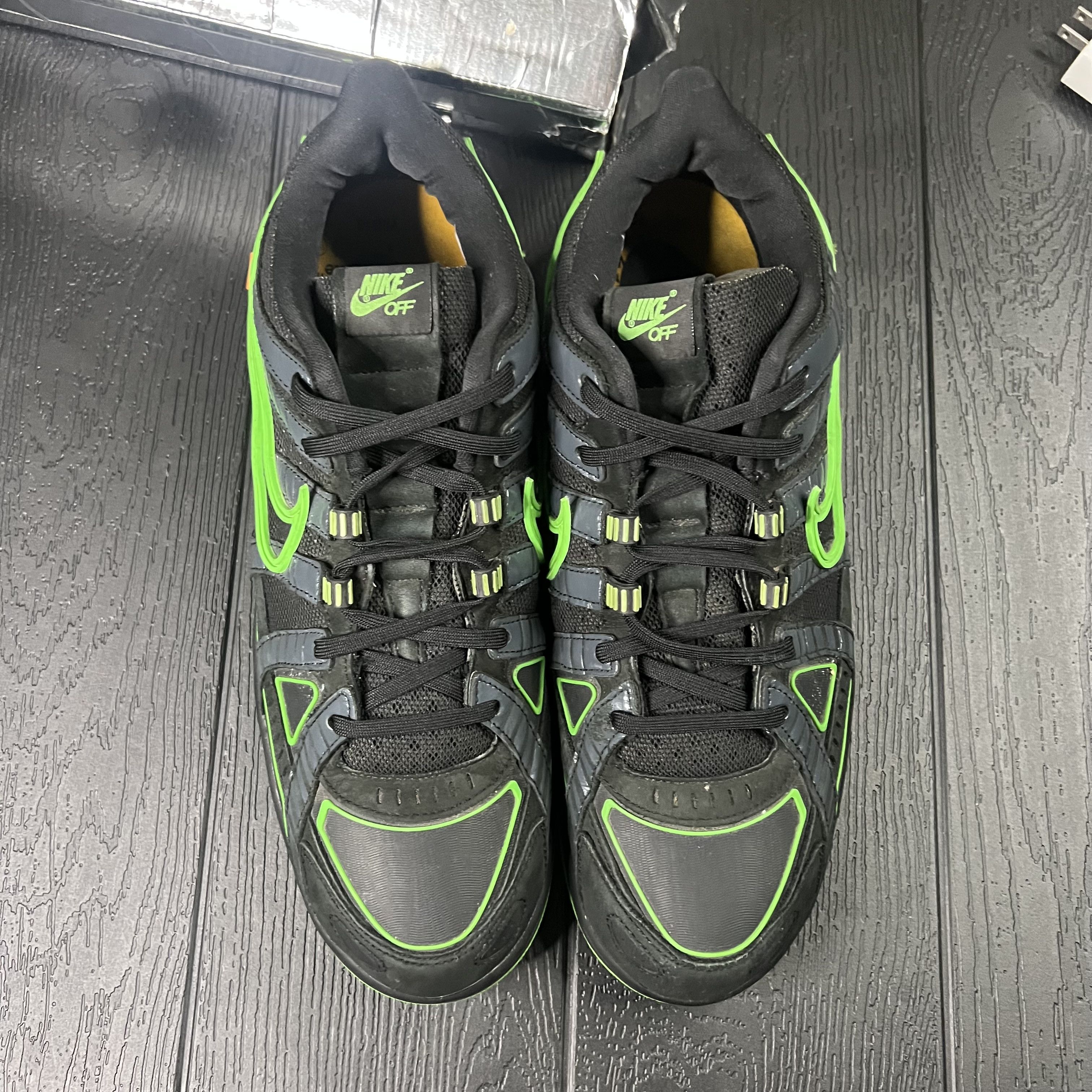 Nike × Off-White Nike Air Rubber Dunk Off-White Green Strike (2020) Size US 15 / EU 48 - 12 Thumbnail