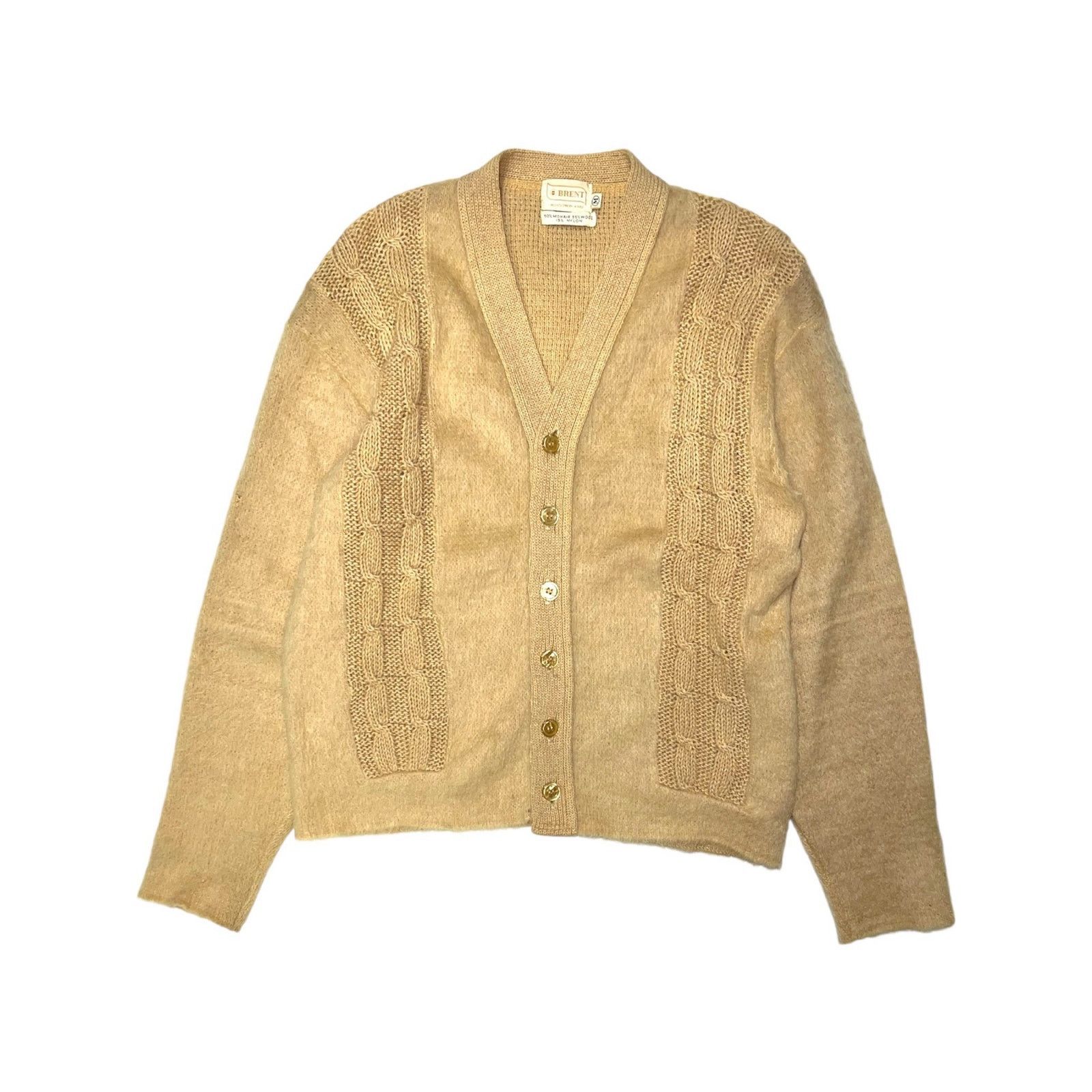 Vintage Vintage Brent Montgomery Ward Mohair Shag Cardigan Size US M / EU 48-50 / 2 - 1 Thumbnail