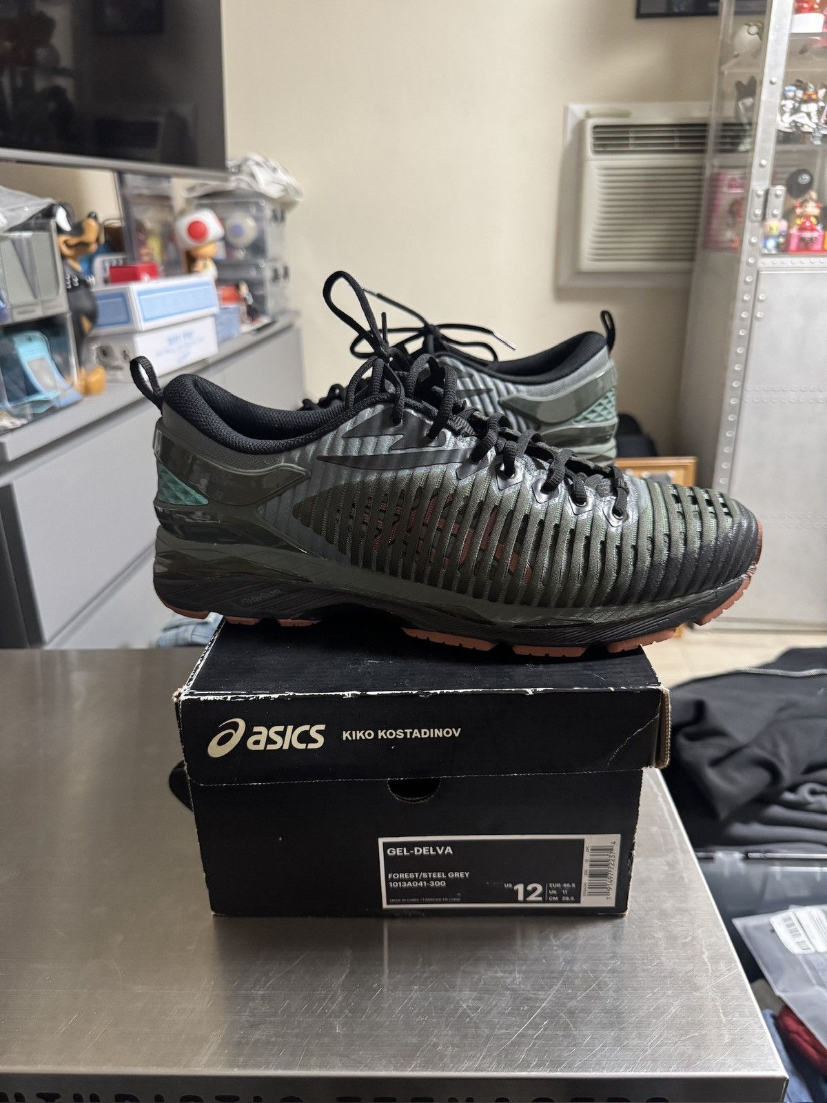 Asics × Kiko Kostadinov 2018 Kiko Kostadinov Asics Gel Delva 1 Forest Green Size 12 Size US 12 / EU 45 - 2 Thumbnail