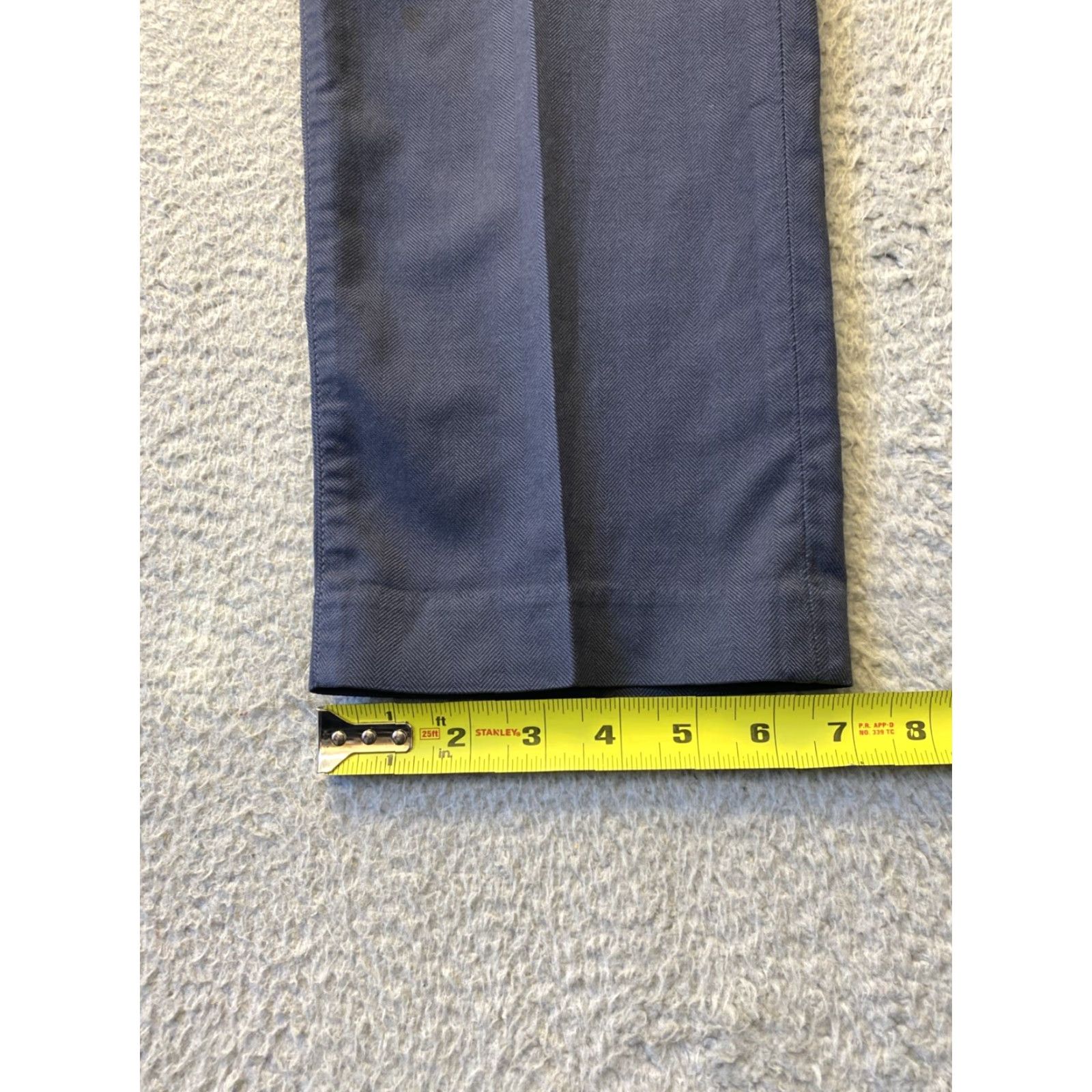 Bonobos BONOBOS Slim Dress Pants Men’s 34x30 Dusty Blue Chino Zip Flat Front Slim Tapered 30 in Inseam Casual Business Travel Men Size US 34 / EU 50 - 6 Thumbnail