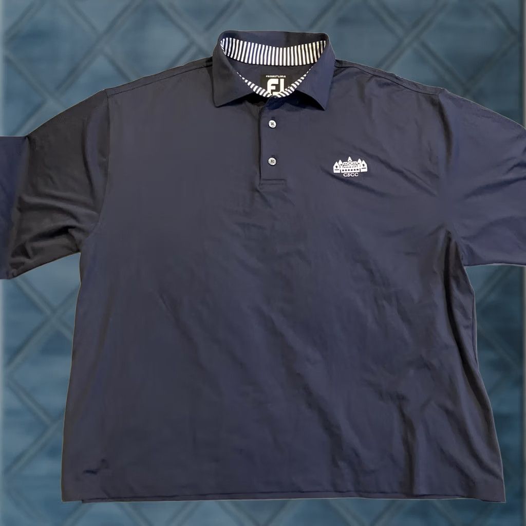 Footjoy Foot Joy FJ Golf Polo Men's XL Cold Spring Country Club Oheka Castle Size US XL / EU 56 / 4 - 1 Thumbnail