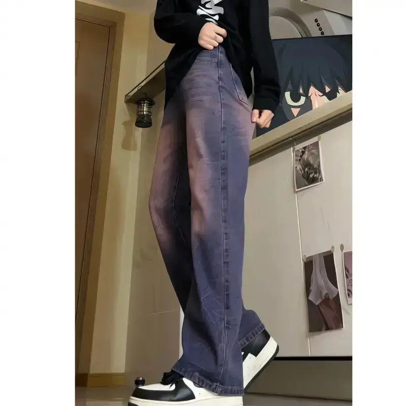 Japanese Brand Retro loose straight leg wide leg jeans Size US 30 / EU 46 - 5 Thumbnail