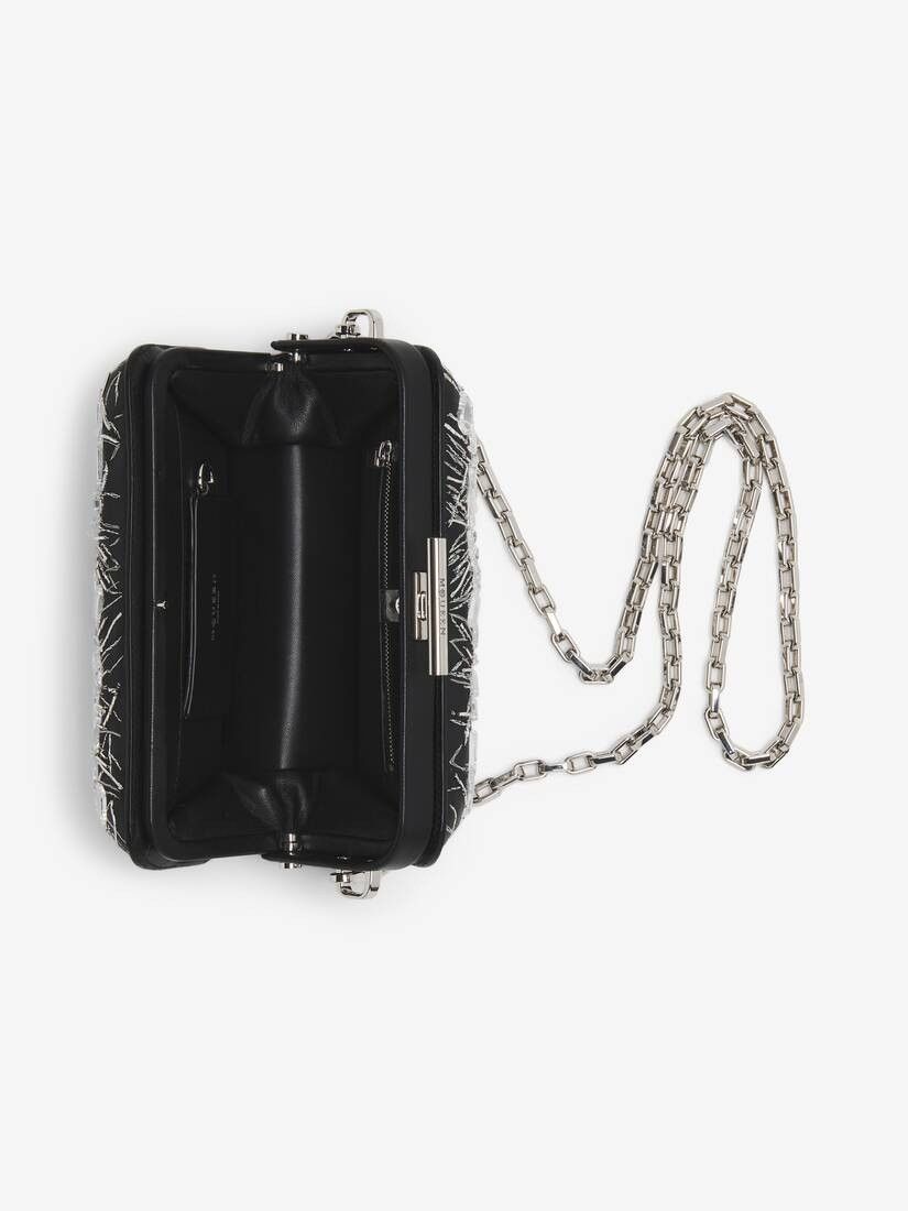 Alexander McQueen o1w1db10925 Size: OS/Pinch Clutch in Black/White Size ONE SIZE - 4 Thumbnail