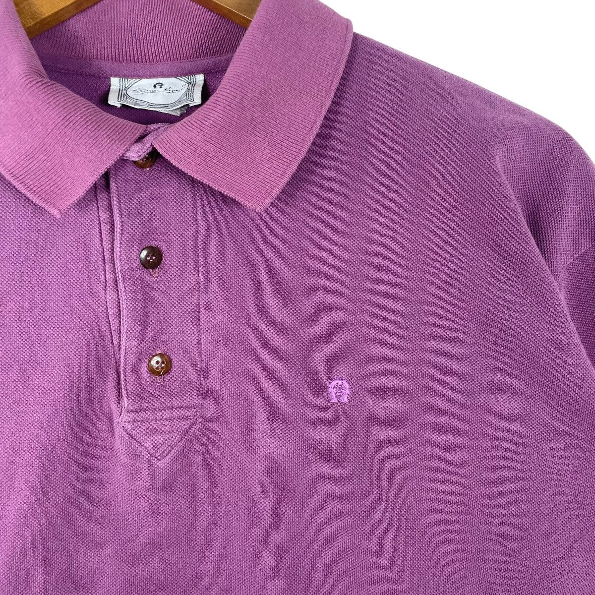 Etienne Aigner × Vintage Vintage Etienne Aigner Minimalist Polo Tee Shirt Size US L / EU 52-54 / 3 - 3 Thumbnail