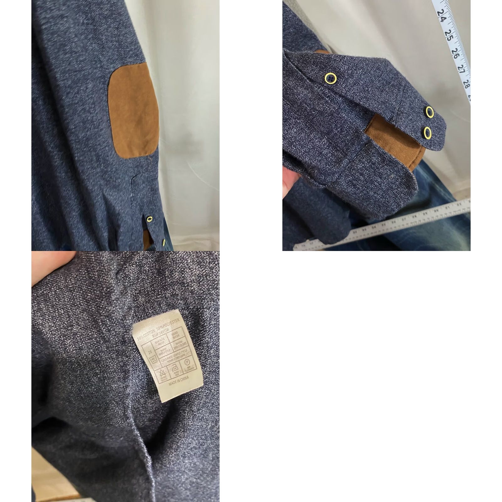 Vintage Craft & Flow Shirt Long Sleeve Slim Large L Elbow Patch Mens Shirt Size US L / EU 52-54 / 3 - 8 Thumbnail