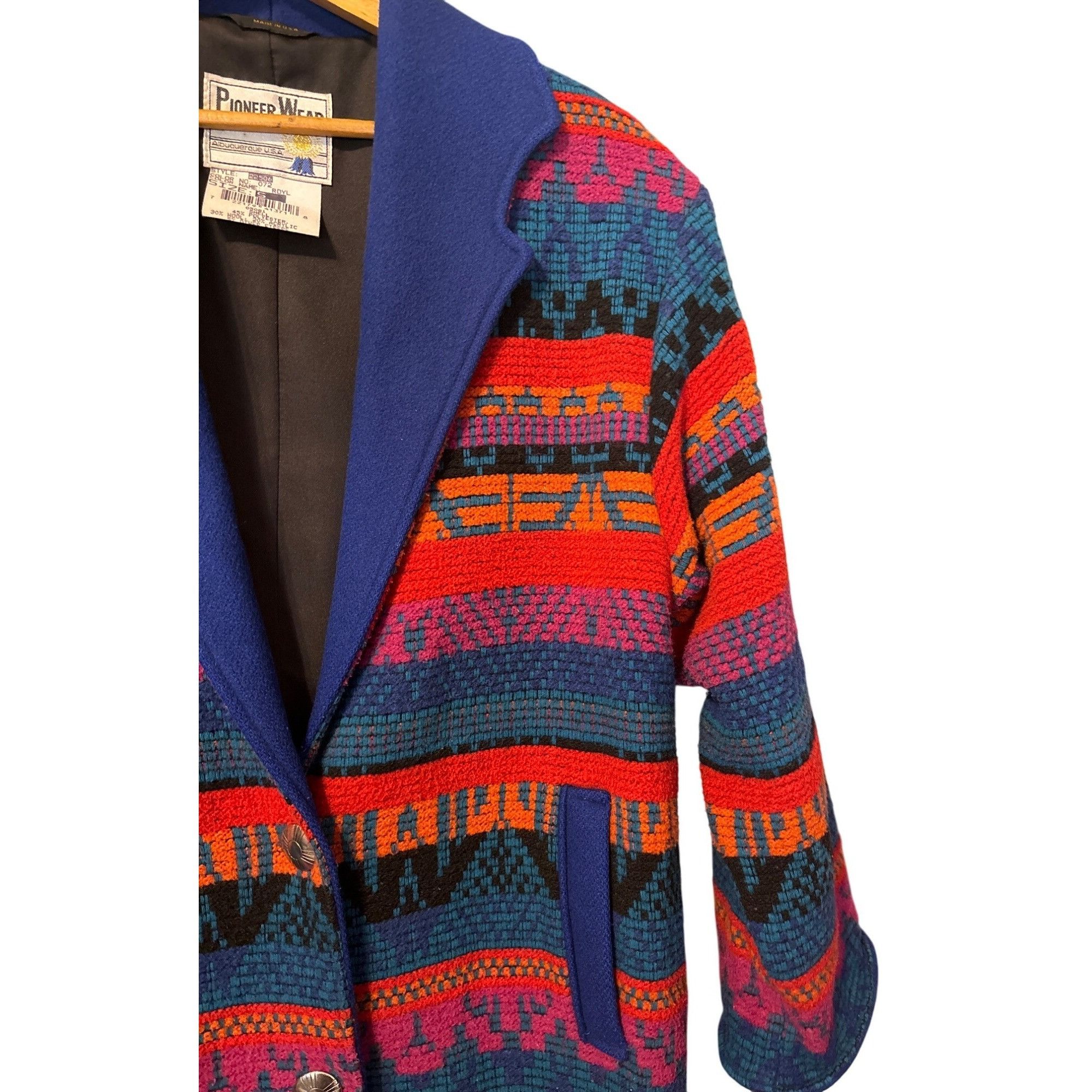 Vintage Vintage Pioneer Wear Coat Jacket Womens Sz Small Aztec Nativ Size S / US 4 / IT 40 - 4 Thumbnail