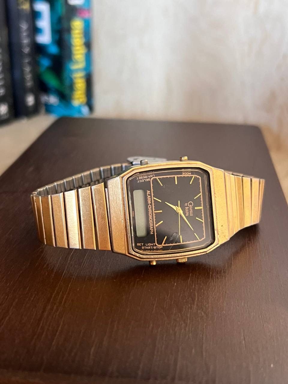 Bulova 90s Vintage BULOVA Watch Japan watches Futuristic Bracelet Size ONE SIZE - 1 Thumbnail