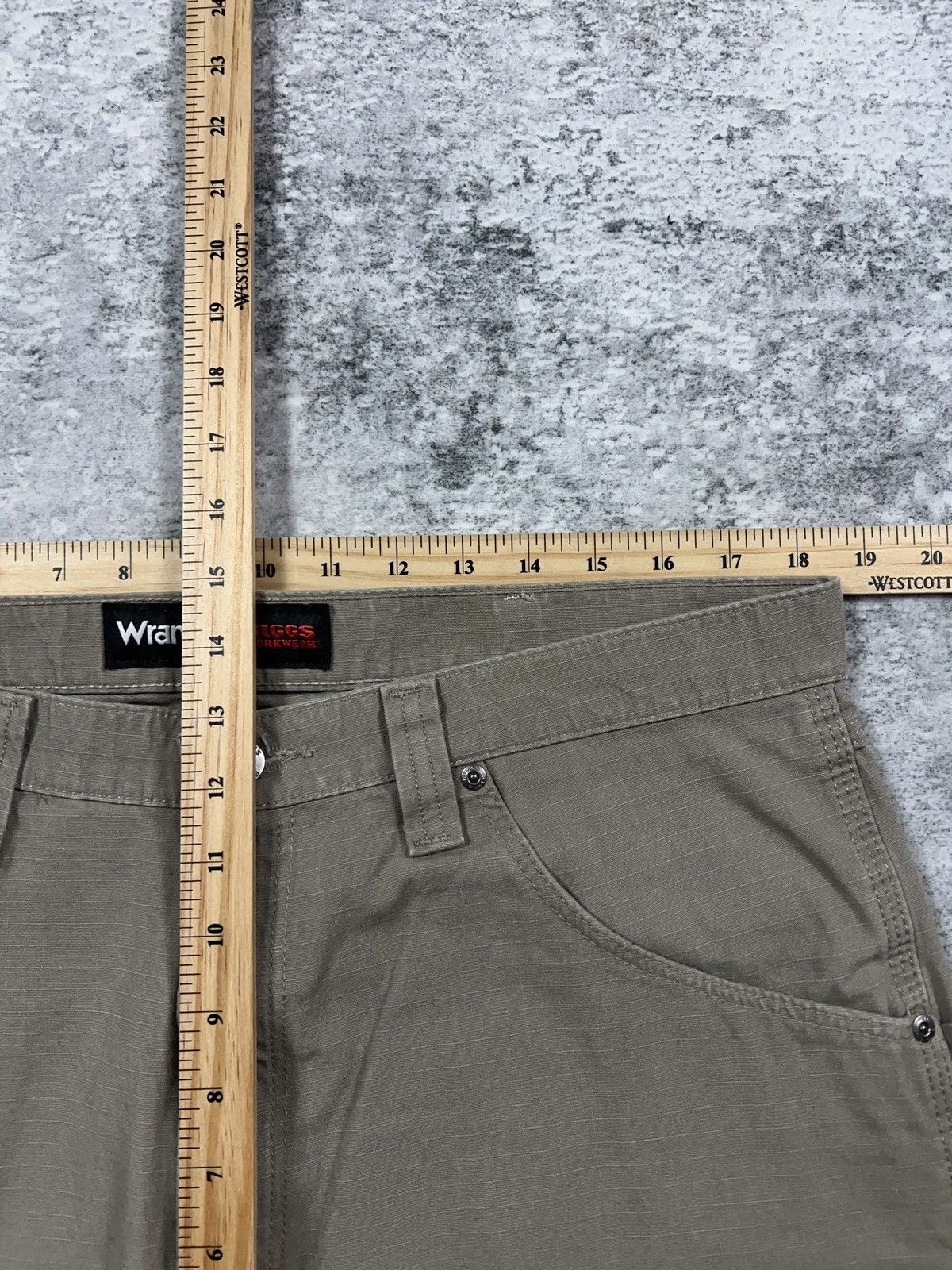 Vintage × Wrangler Y2K Wrangler Riggs Carpenter Shorts 36 Size US 36 / EU 52 - 7 Thumbnail