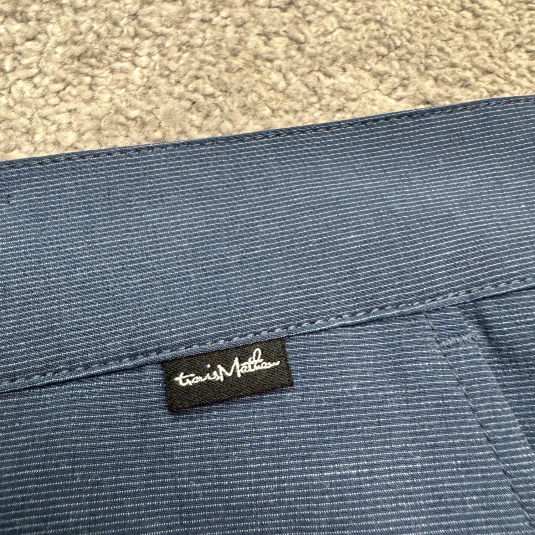Levi's Travis Mathew Golf Chino Shorts Mens 36 Navy Blue Flat Front Classic Preppy Shirt? Size US 32 / EU 48 - 3 Thumbnail