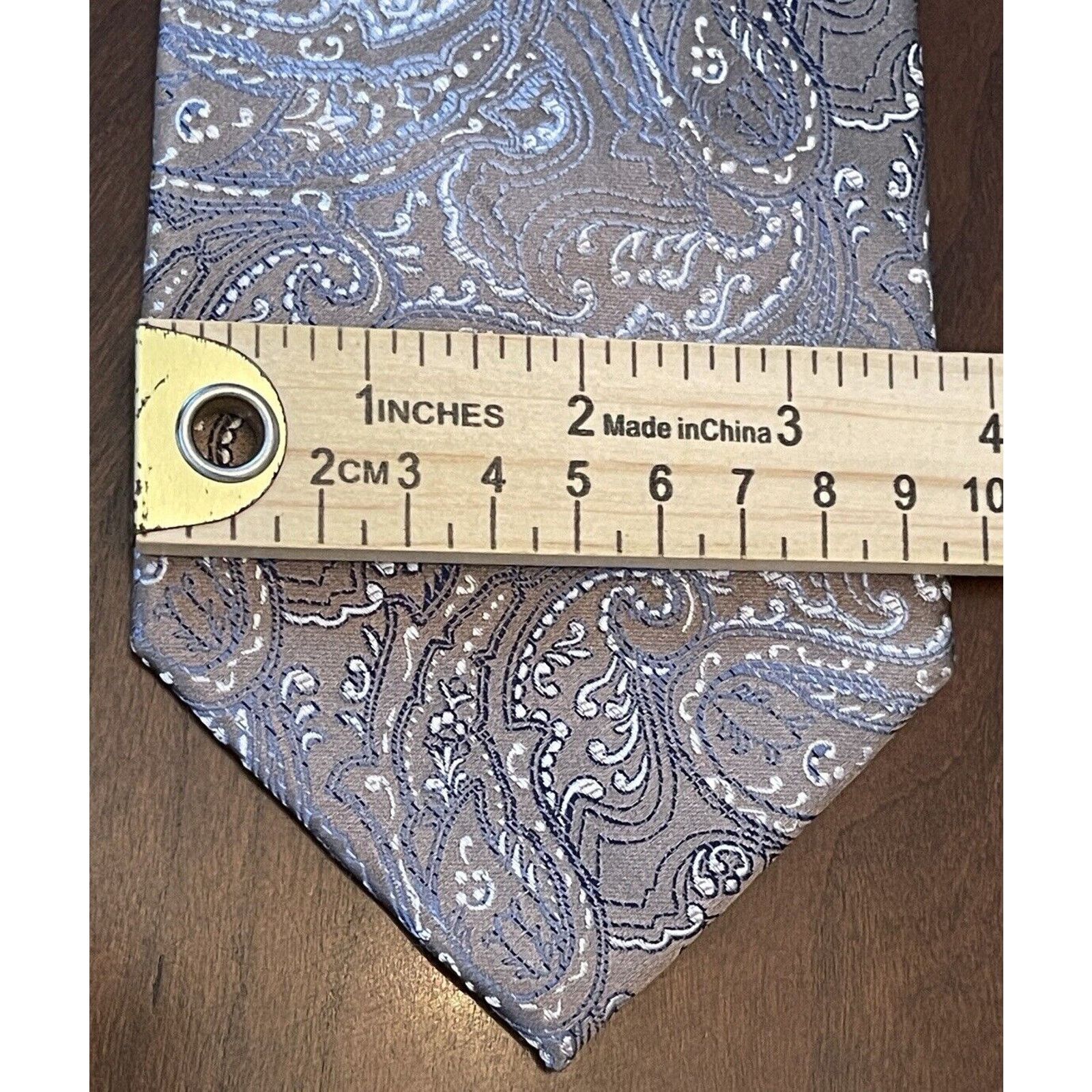 Other Platinum Designs Brown Blue Hand Made Silk Made In China Size ONE SIZE - 4 Thumbnail