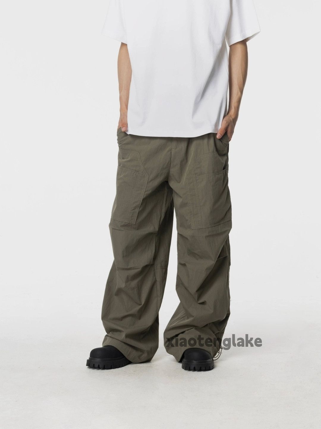 Designer × Japanese Brand × Vintage utility military loose baggy outdoor pleated cargo pants Size US 30 / EU 46 - 3 Thumbnail