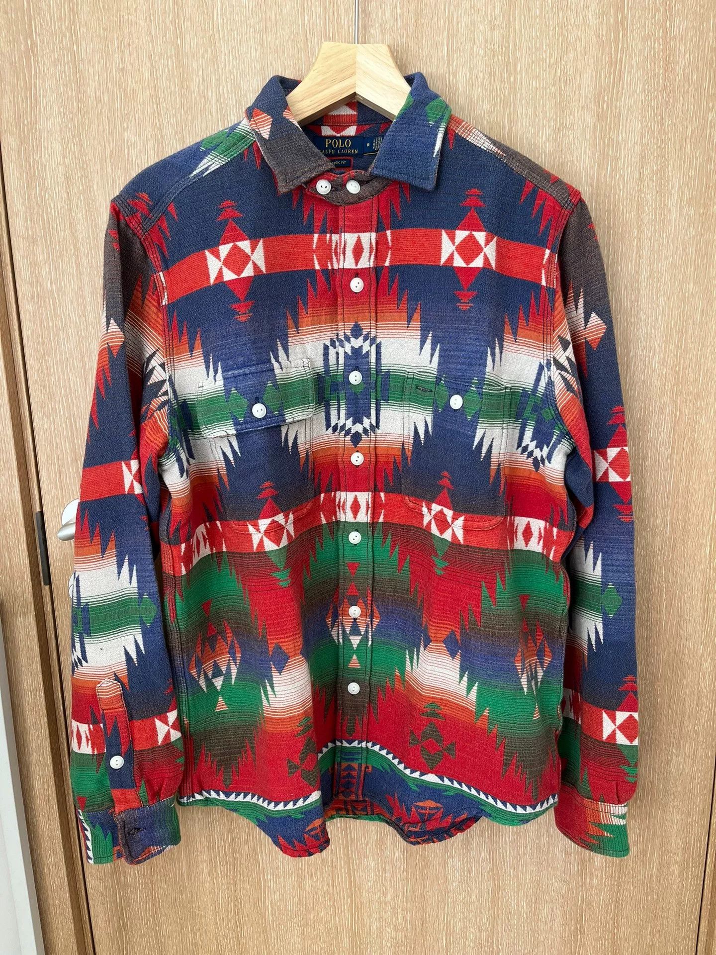 Polo Ralph Lauren Ralph Lauren Navajo Totem Terry Shirt Size US M / EU 48-50 / 2 - 1 Thumbnail