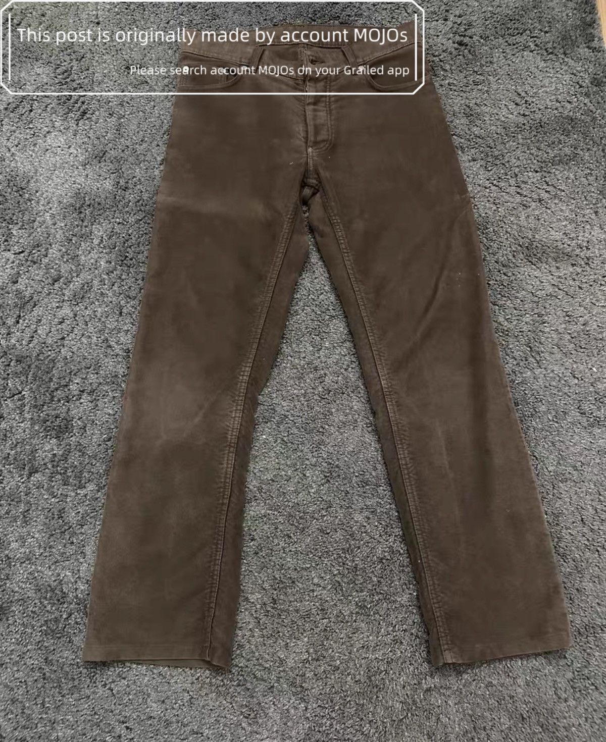 Helmut Lang Helmut Lang Moleskin Brown Denim mojos1724 Size US 30 / EU 46 - 1 Thumbnail