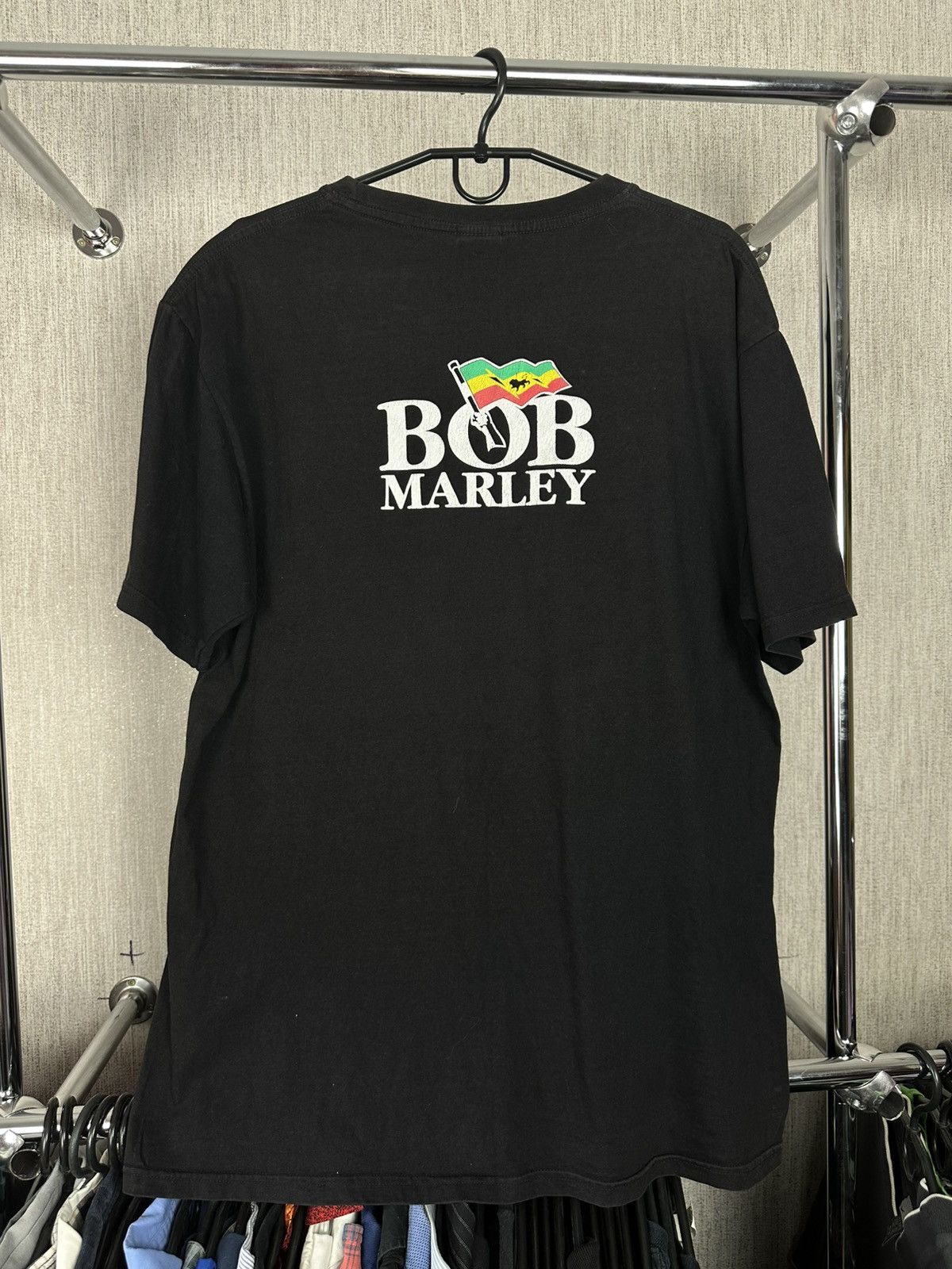 Band Tees × Vintage Bob Marley EXCUSE ME WHILS I LIGHT MY SPLFF Rock Yeah Tee Size US XL / EU 56 / 4 - 4 Thumbnail