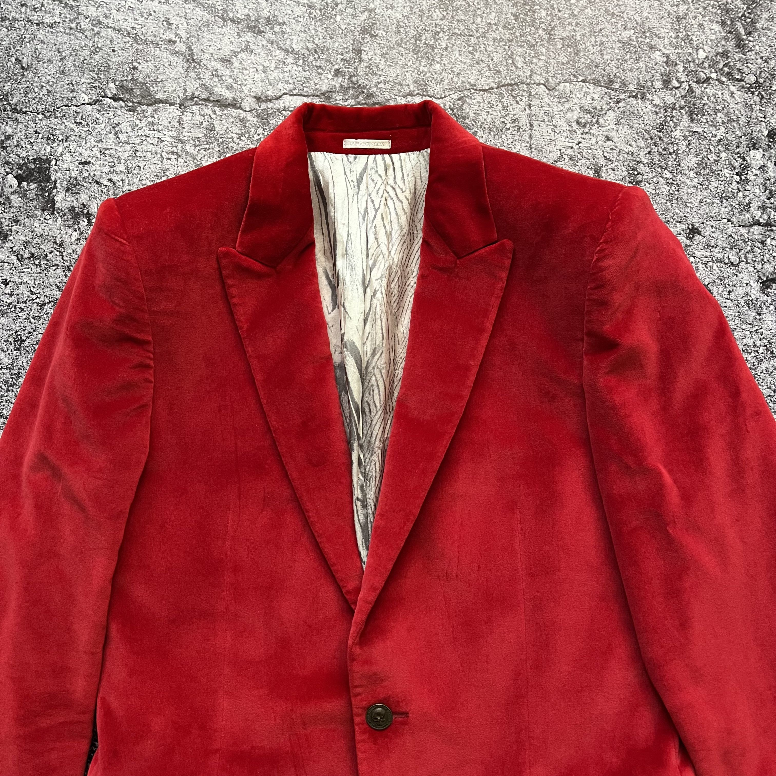 Alexander McQueen Alexander McQueen Blazer Velour Made in Italy Size 48 Size 48R - 4 Thumbnail