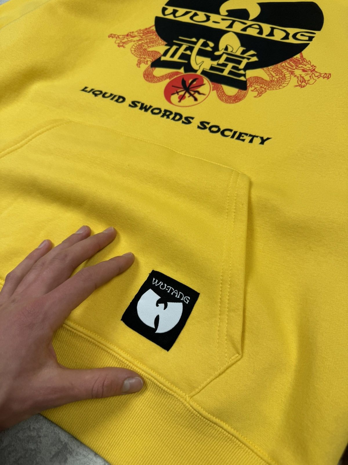 Wu-Tang Clan Wu Tang Wuwear Yellow Hoodie Big Logo Size XL Size US XL / EU 56 / 4 - 4 Thumbnail