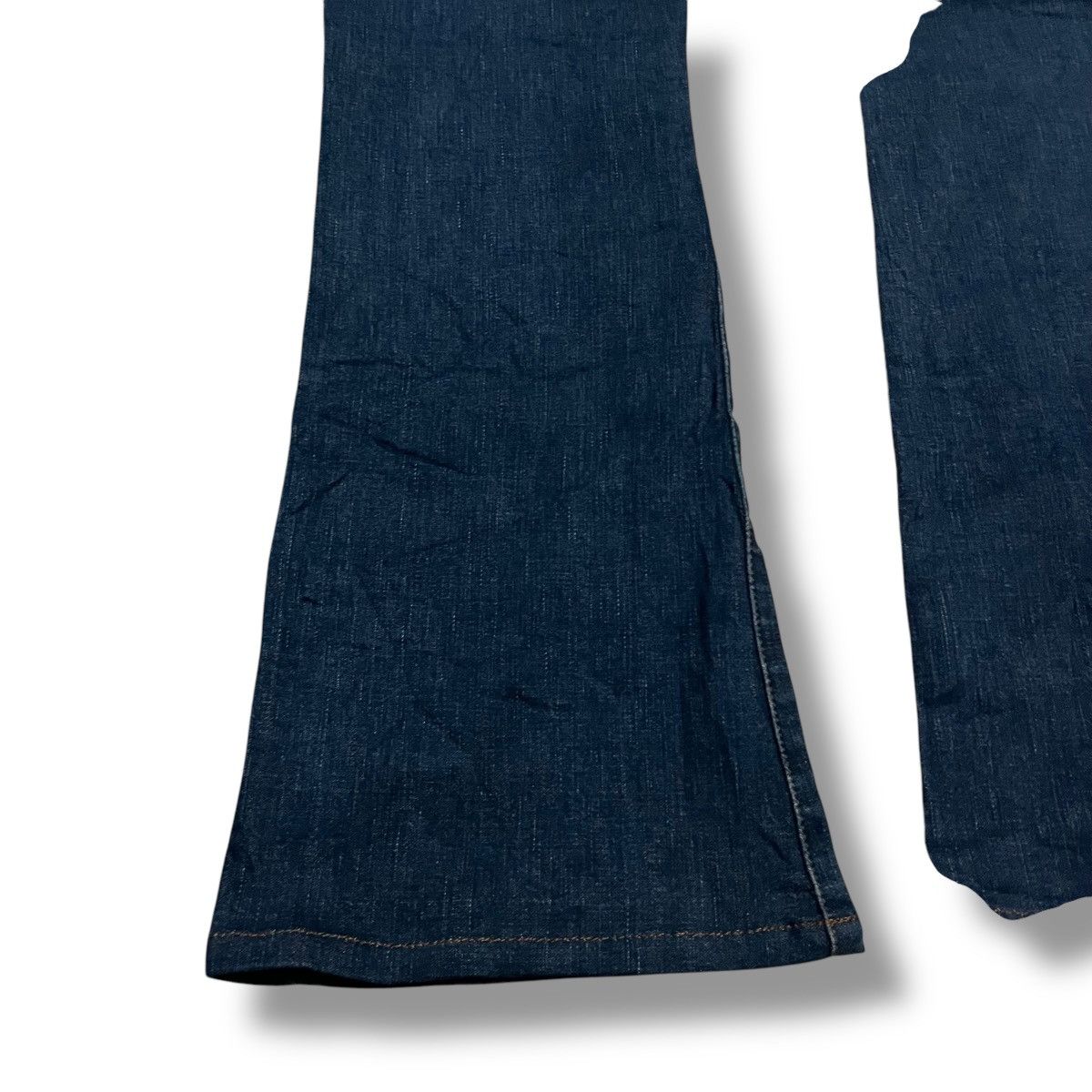 If Six Was Nine × Japanese Brand × Le Grande Bleu (L.G.B.) FLARE🔥 MICHEL KLEIN DENIM BLUE PANT Size 31" - 12 Thumbnail