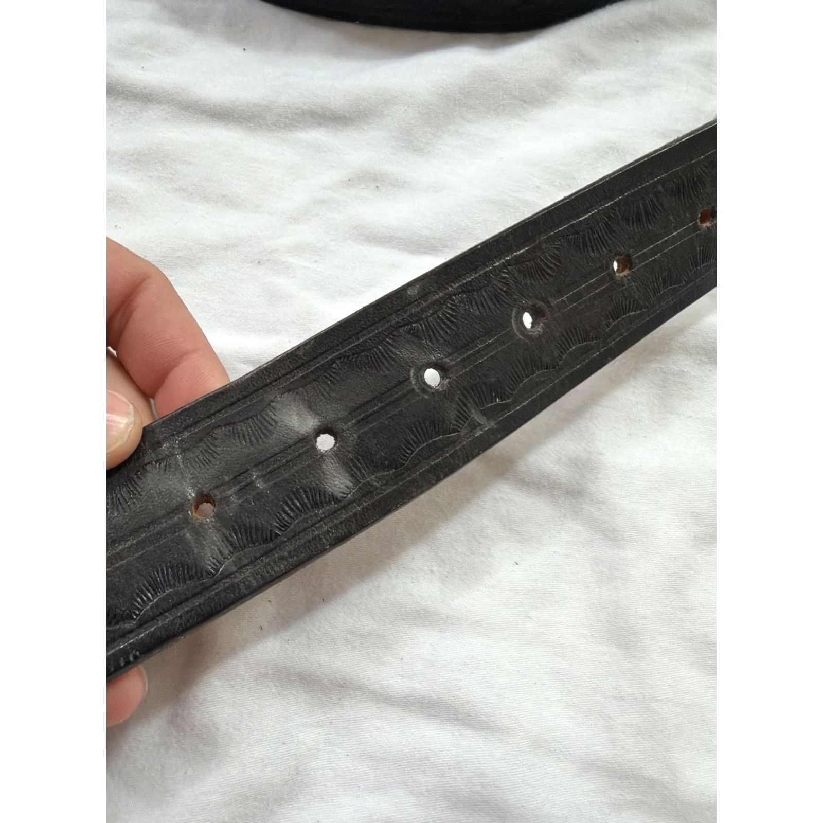 Vintage VINTAGE Bamco leather western belt embossed Men’s size 36 brown belt Western Bamco men’s leather belt embossed 36 brown western belt Mens Size 36 - 3 Thumbnail