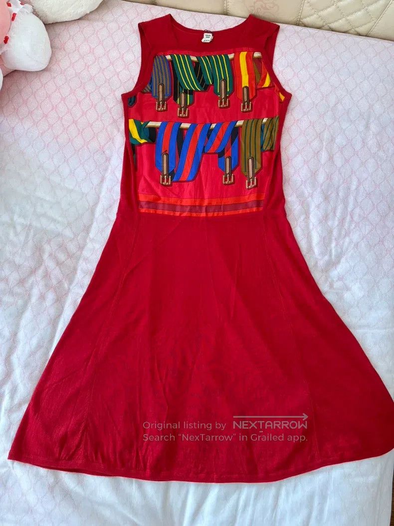 Hermes Hermes Dress in Cashmere, burgundy Size XS / US 0-2 / IT 36-38 - 1 Thumbnail