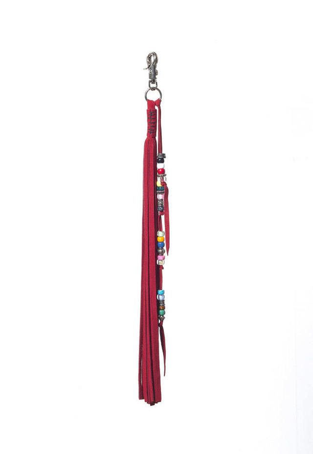 Japanese Brand [Rare] Joegush Leather Tassel Keychain in Red Size ONE SIZE - 2 Thumbnail