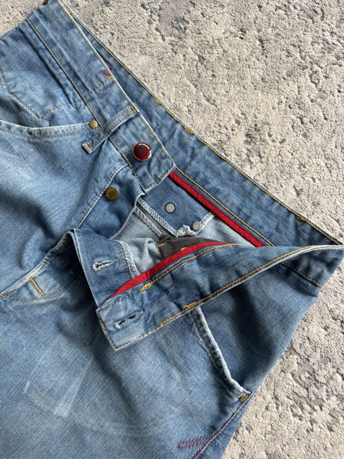 Levi's Vintage Clothing Levis Engineered Buckle Back Vintage Twisted Jeans 31x32 Size US 31 - 7 Thumbnail