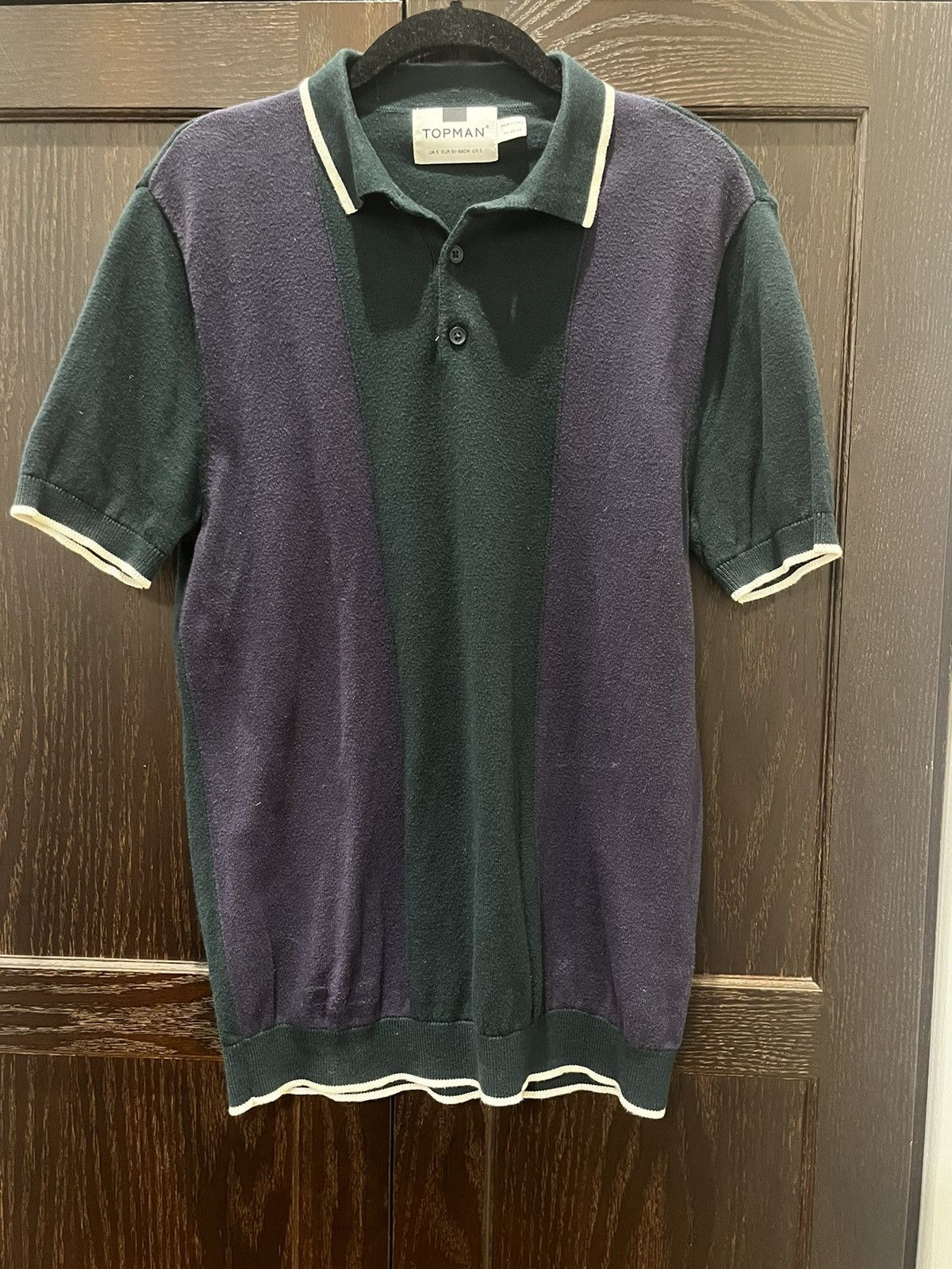 Topman Topman Colorblock Knit Polo Size US S / EU 44-46 / 1 - 1 Thumbnail