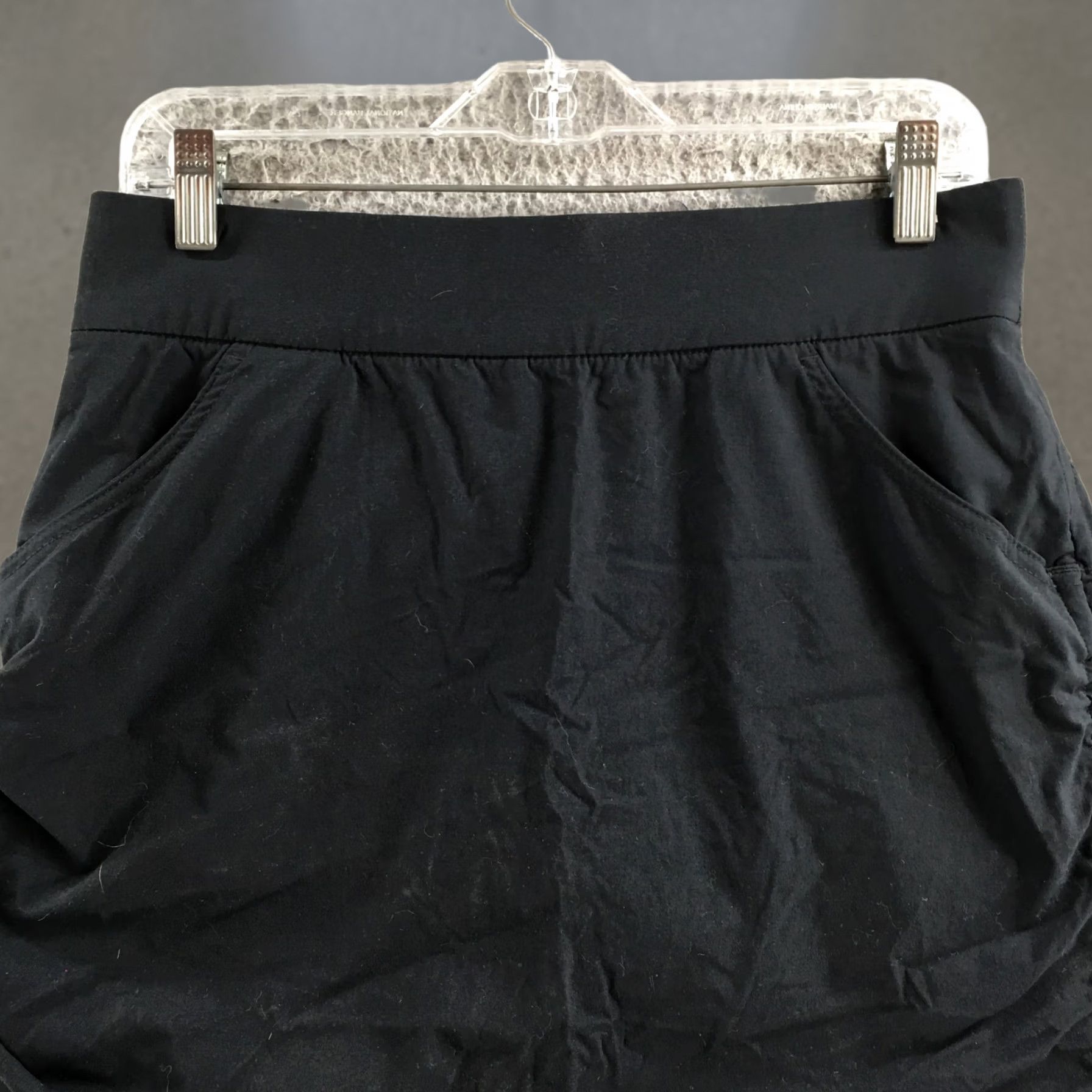 Vintage Columbia Skort Womens M Black Pull On Ruched Drawstring Athletic Running Tennis Skirt Short Womens Colmbia Size ONE SIZE - 1 Thumbnail