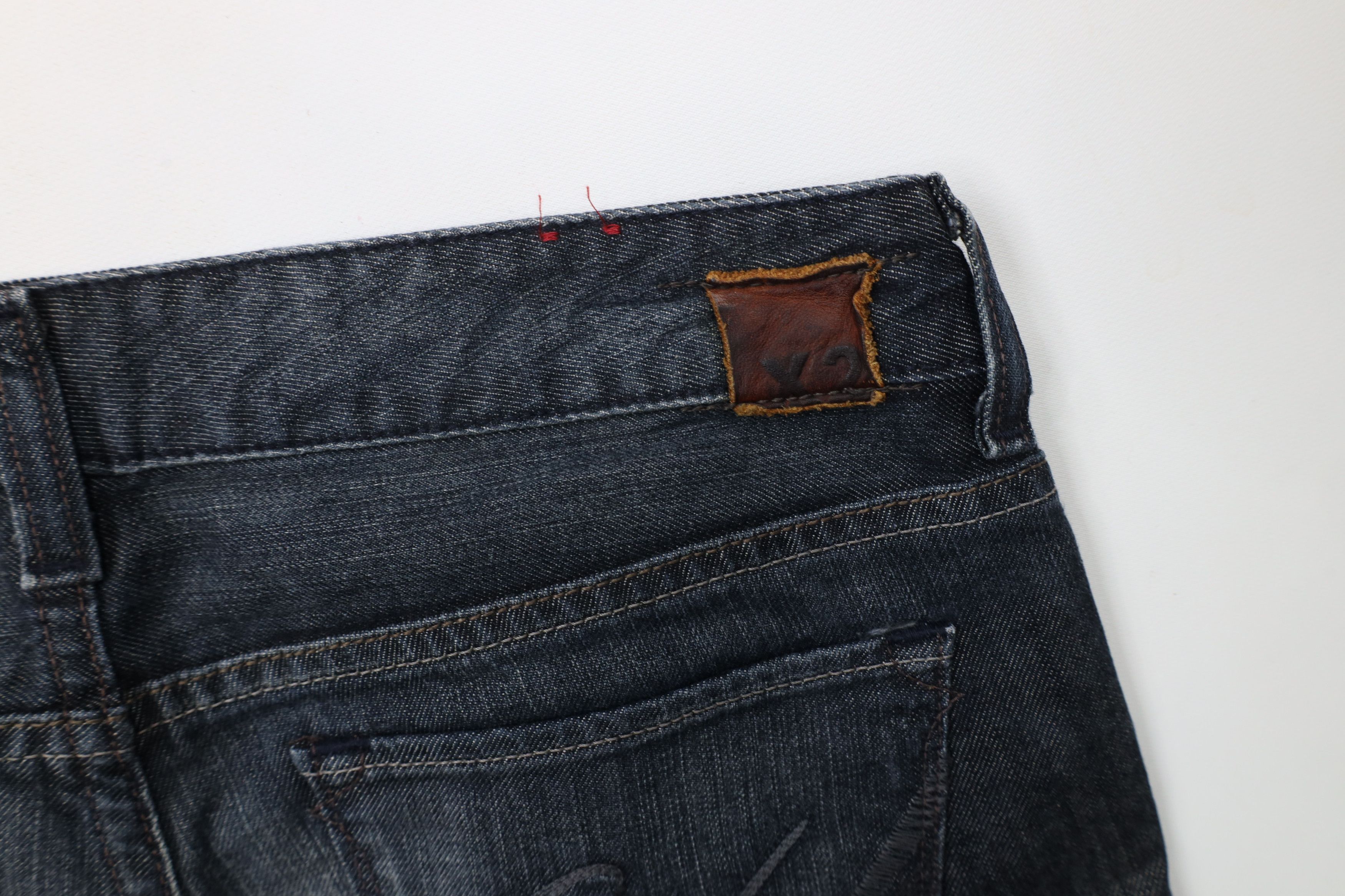 Express × Vintage Vintage Y2K Express X2 Full Leg Flared Stretch Denim Jeans Size 30" / US 8 / IT 44 - 13 Thumbnail