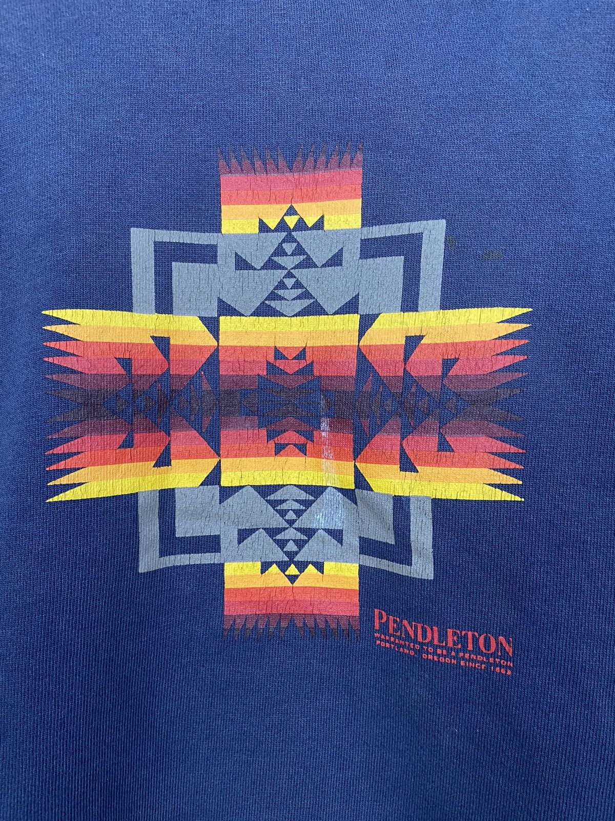 Pendleton × Vintage Vintage Pendleton Distressed Sweatshirt Size US L / EU 52-54 / 3 - 6 Thumbnail