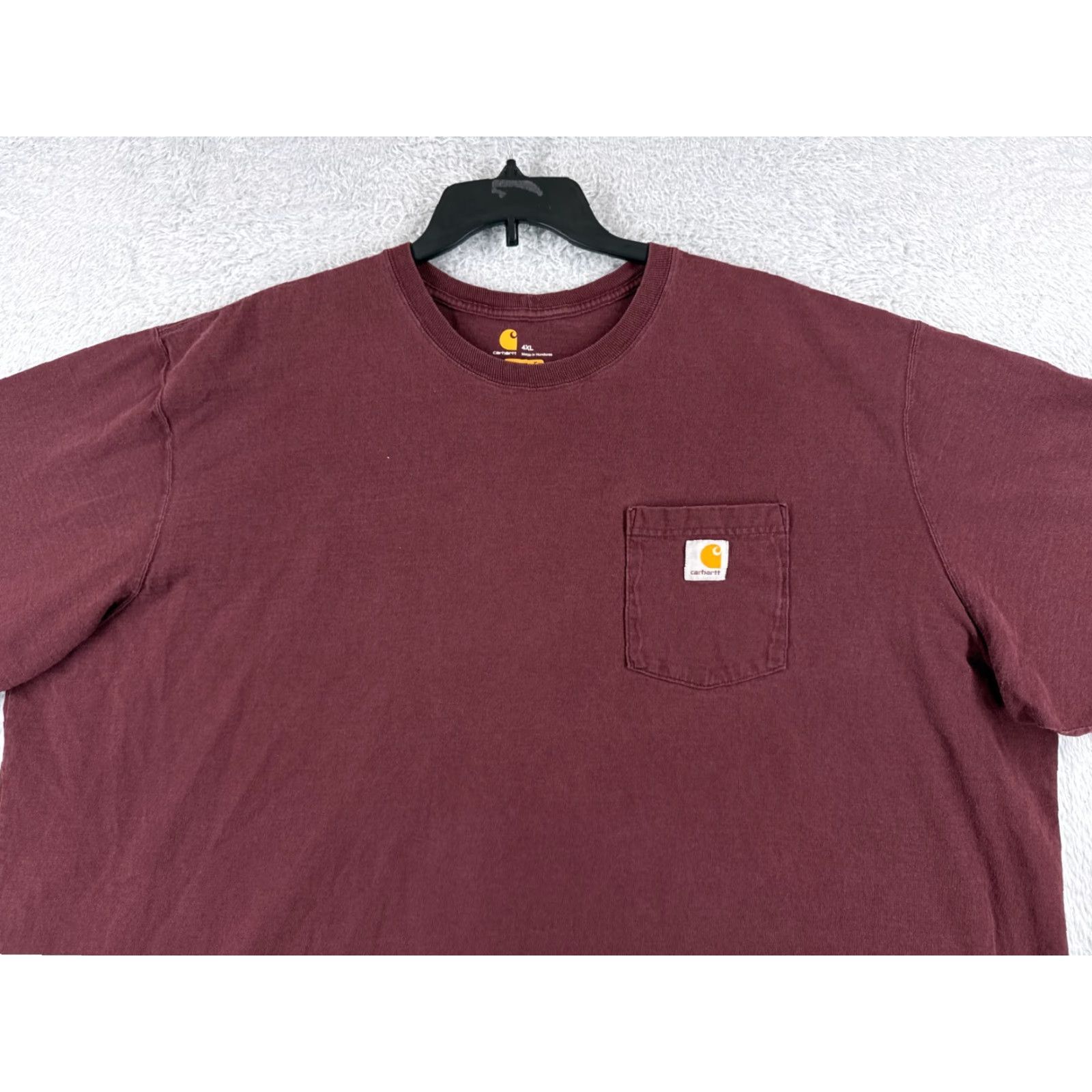 Carhartt Carhartt Shirt Men 4XL Red Short Sleeve Pocket Original Fit Size US XXL / EU 58 / 5 - 4 Thumbnail