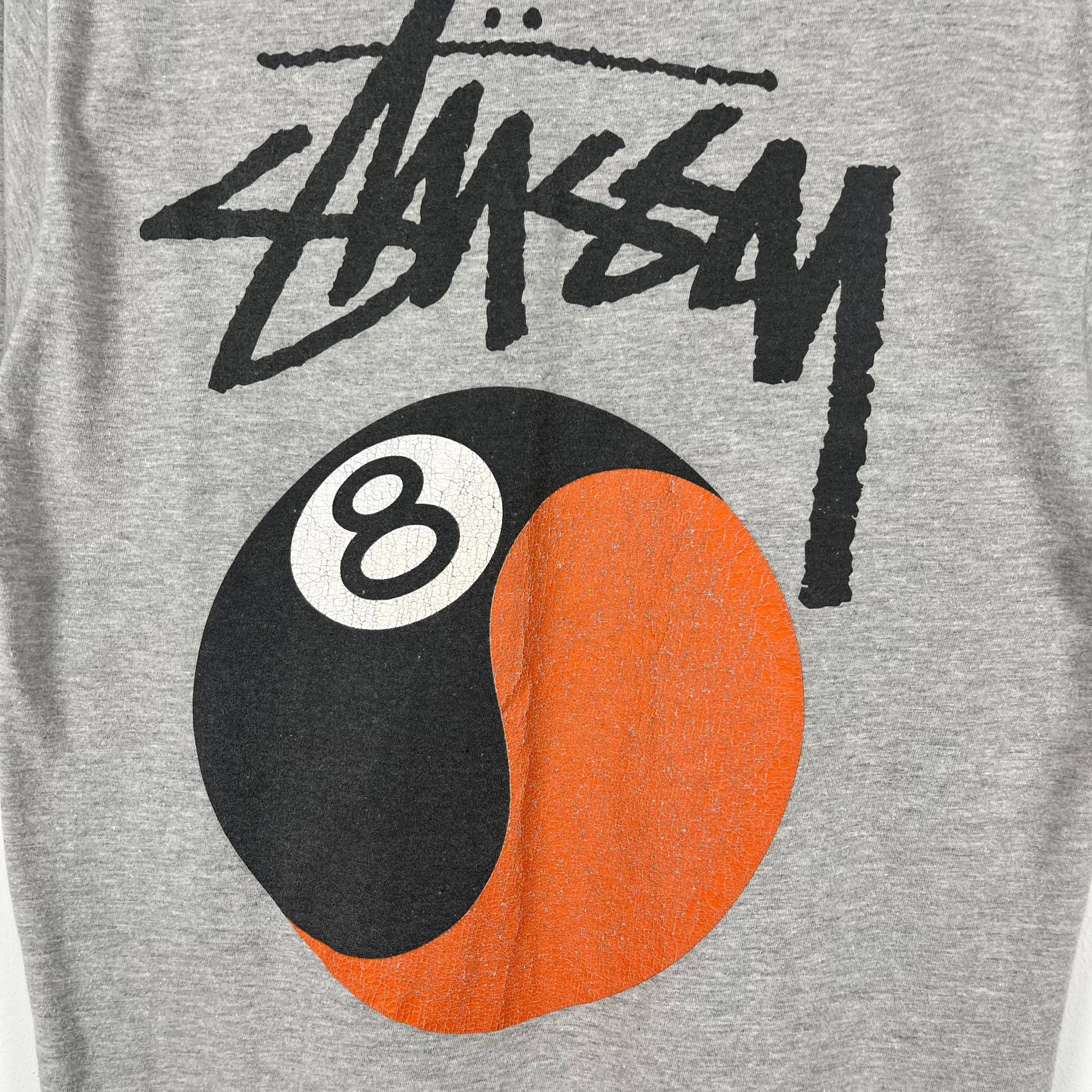 Stussy Stussy 8 Ball Yin Yang Vintage T-Shirt Big Logo Gray Size US S / EU 44-46 / 1 - 2 Thumbnail