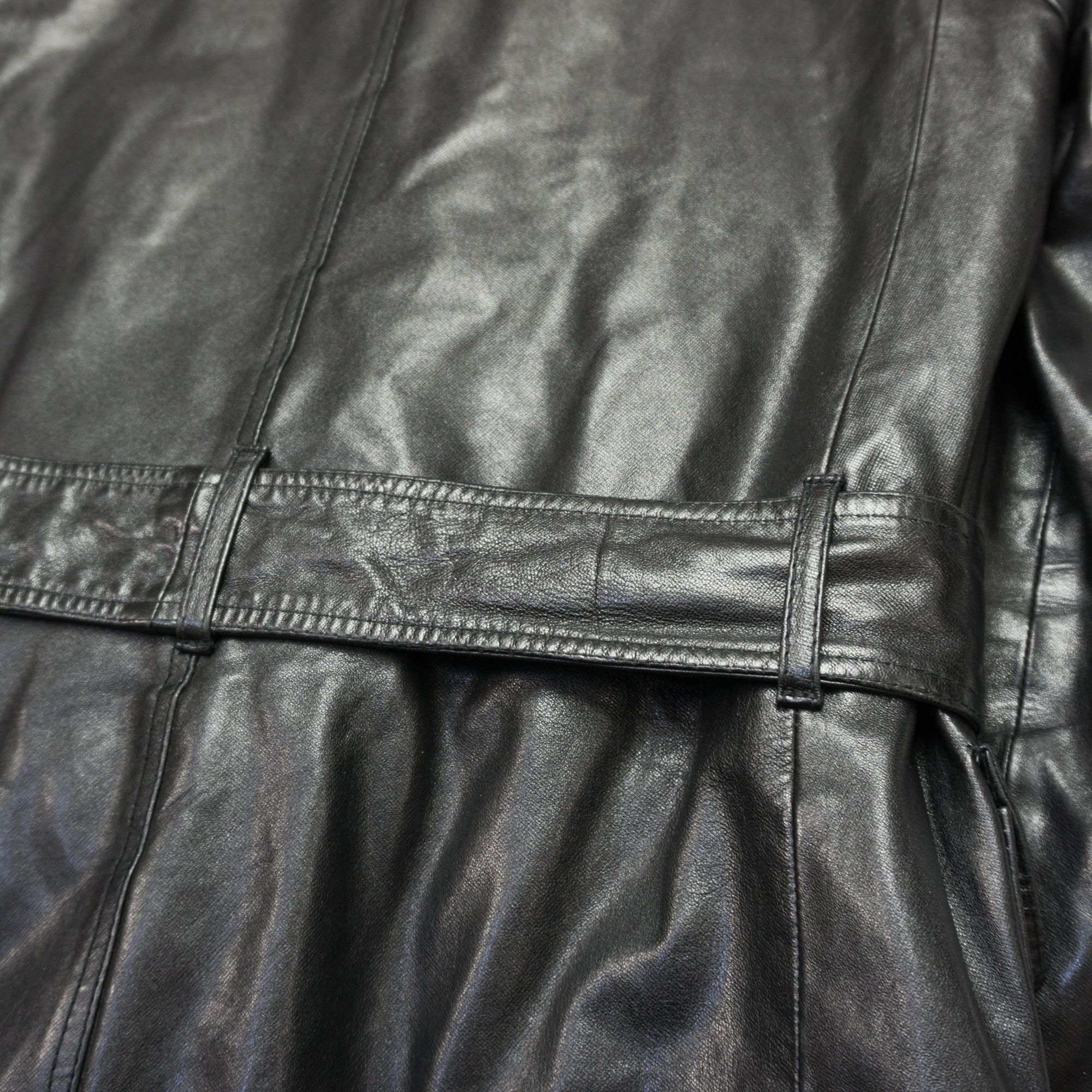 Dior × Hedi Slimane Dior Homme AW07 "Navigate" Leather Trench Coat Size US M / EU 48-50 / 2 - 5 Thumbnail