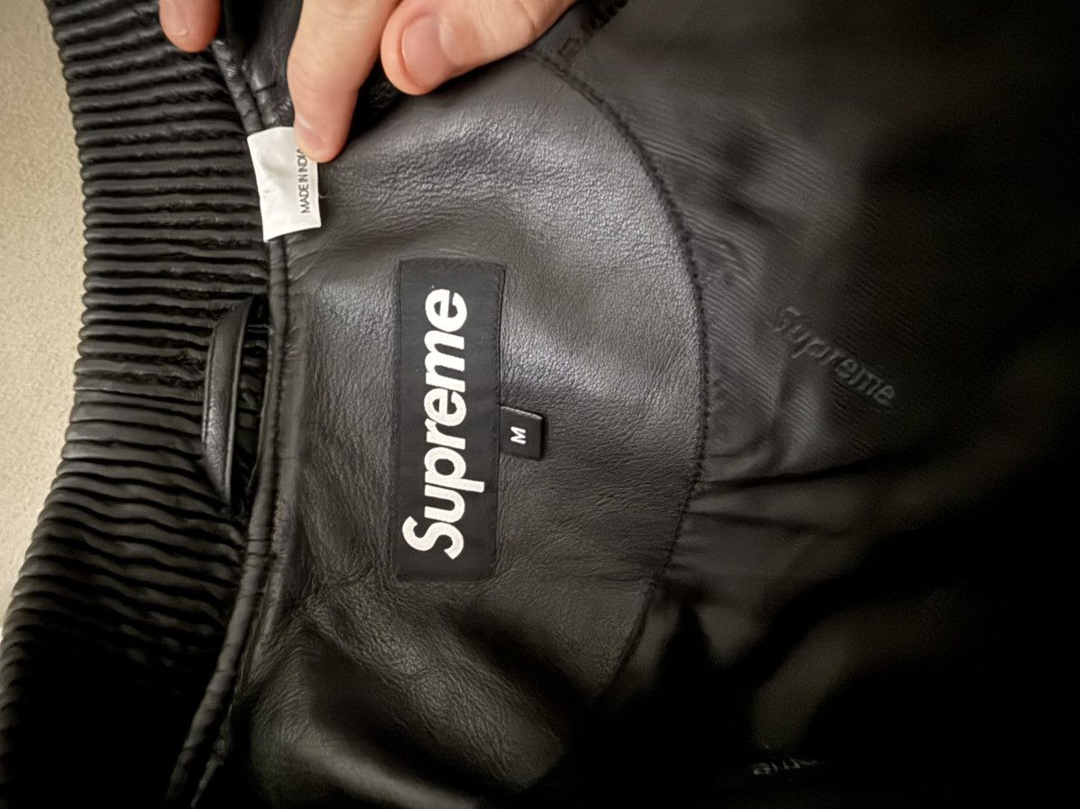 Supreme Supreme Black Quilted Lamb Leather Jacket Size US M / EU 48-50 / 2 - 4 Thumbnail