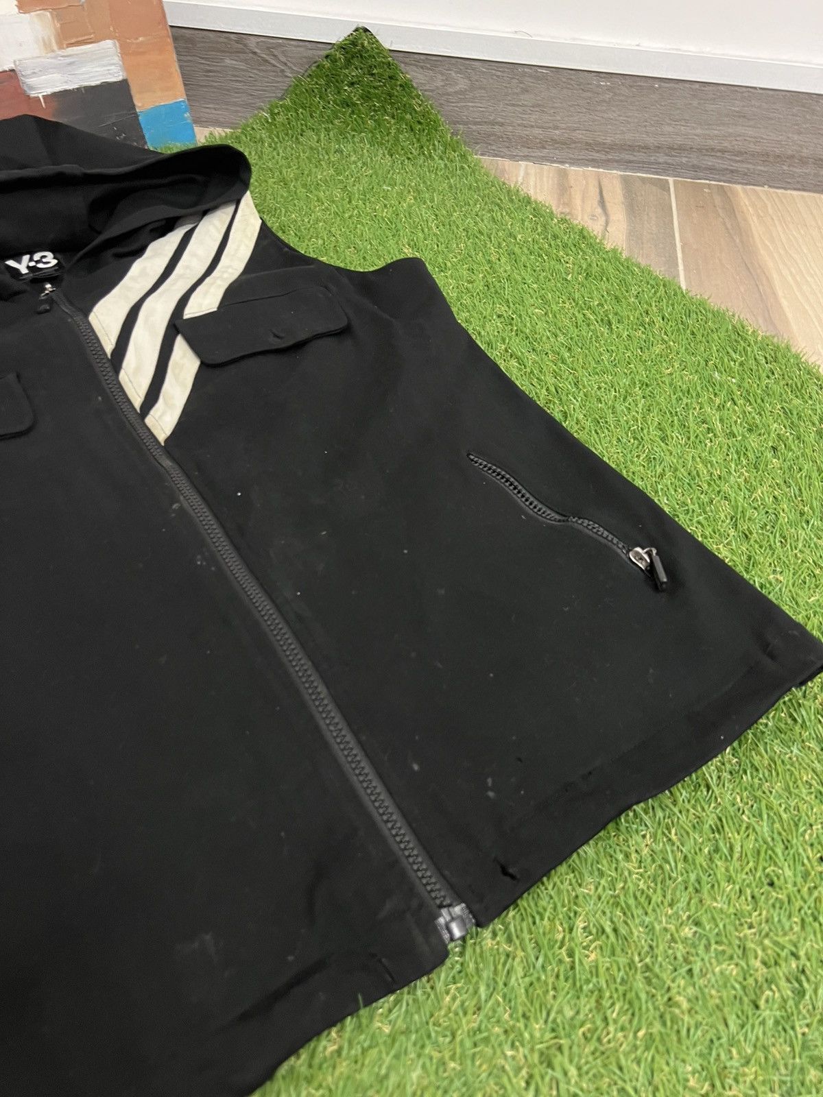 Yohji Yamamoto 2006 Yohji Yamamoto Y-3 adidas hooded vest Size US M / EU 48-50 / 2 - 5 Thumbnail