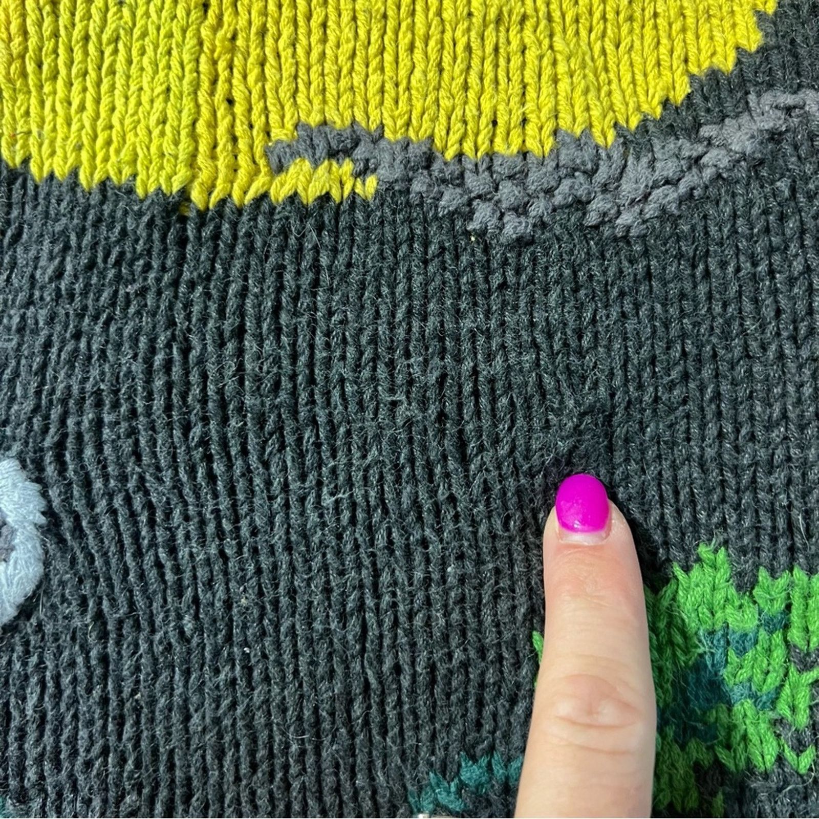 Vintage 90s Crystal Kobe black cat pumpkin Halloween moon sweater XL Size XL / US 12-14 / IT 48-50 - 4 Thumbnail