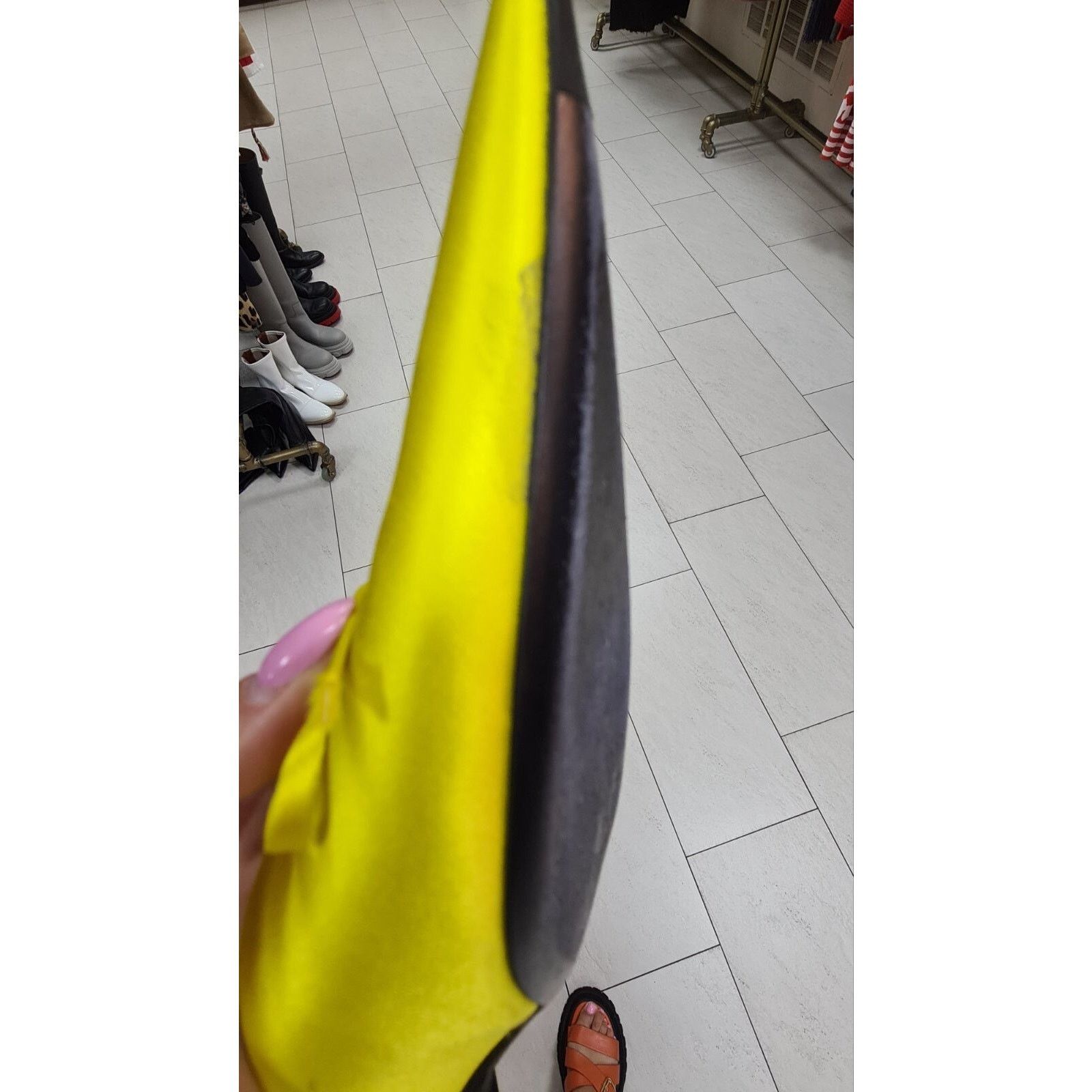 Balenciaga Balenciaga Yellow Textile Mules Sz.38 Size US 8 / IT 38 - 6 Thumbnail