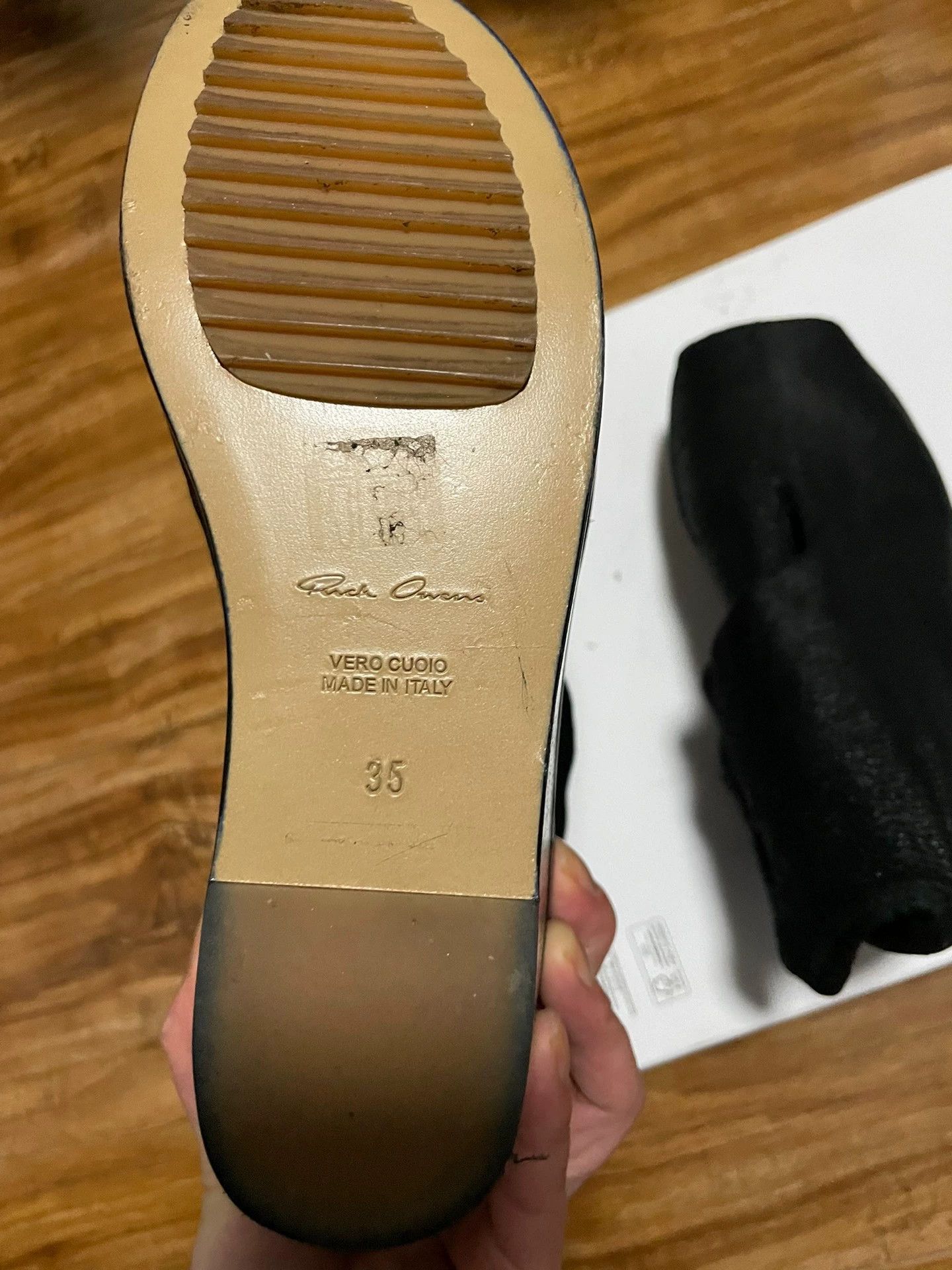 Rick Owens Rick Owens Sheepskin OpenToe Mule EU35 New Tried On Size US 4.5 / IT 34.5 - 4 Thumbnail