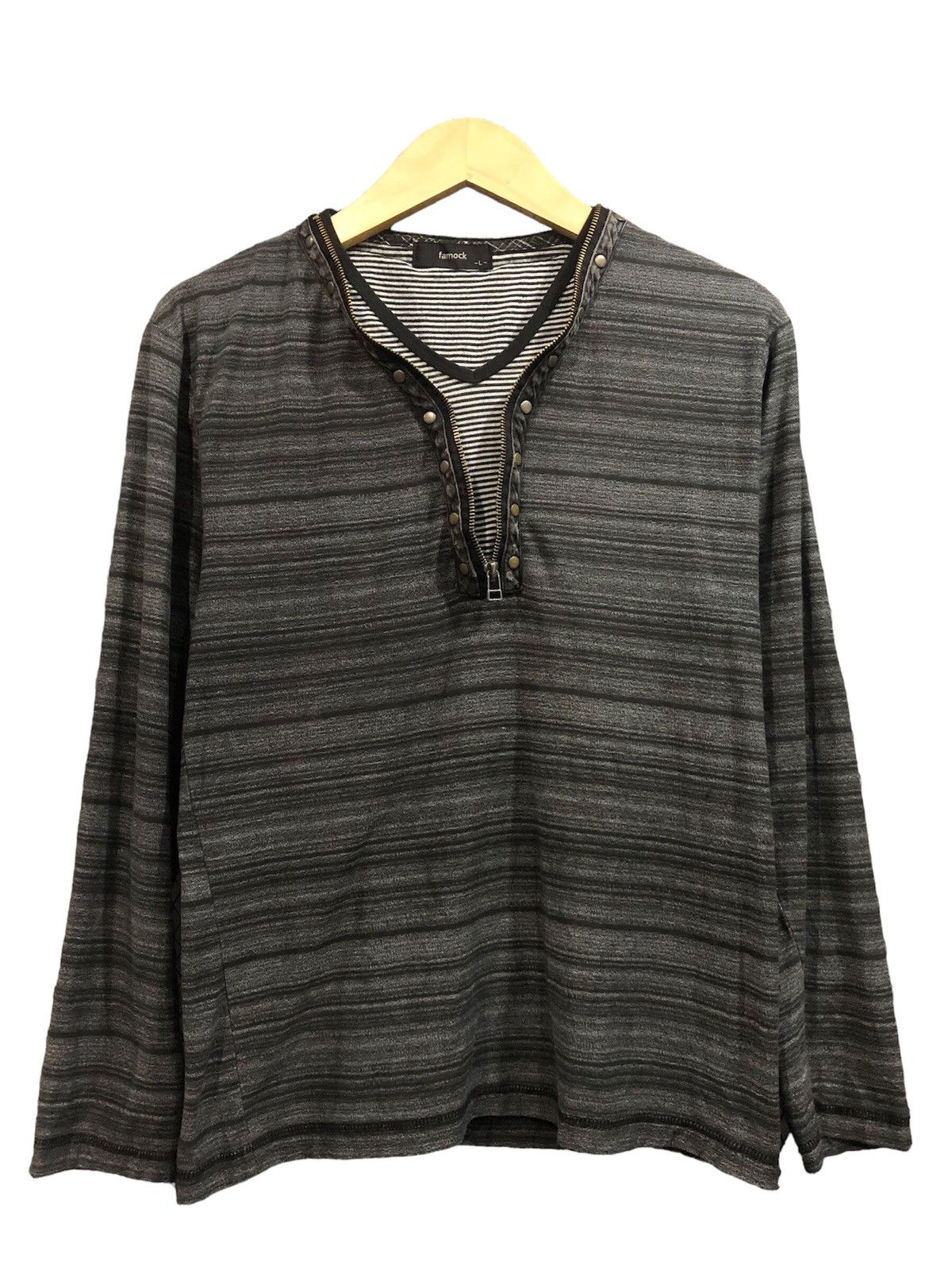 Hysteric Glamour GOTHIC STUDDED ZIPPER DOUBLE LAYER LONGSLEEVE Size US L / EU 52-54 / 3 - 1 Thumbnail